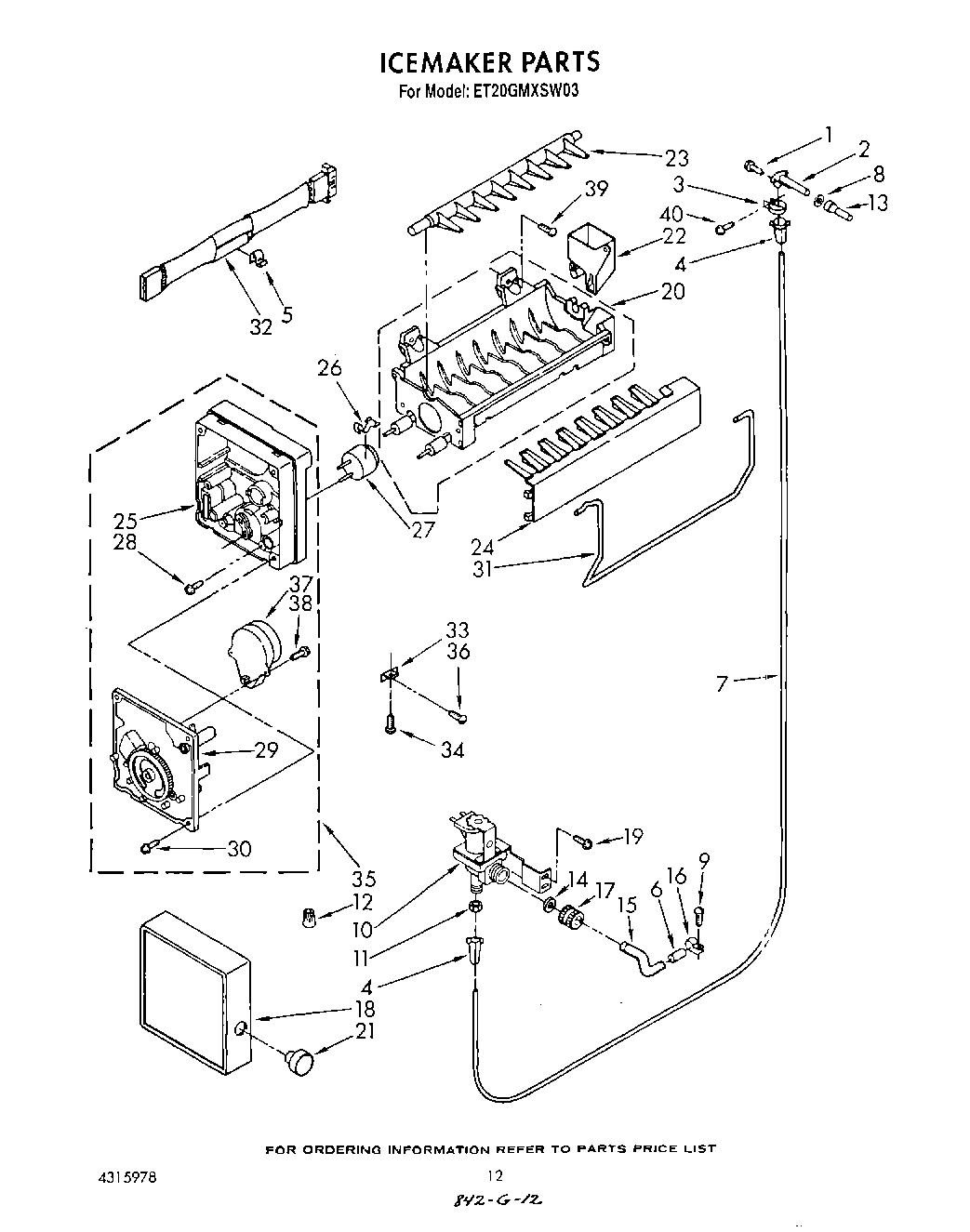 09 - ICE MAKER , LIT/OPTIONAL