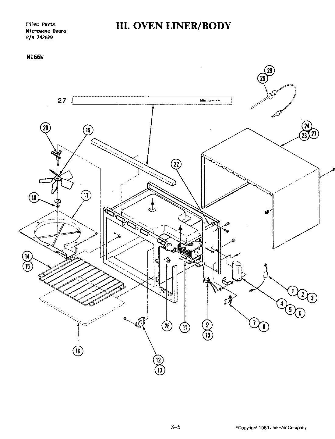 07 - OVEN LINER-BODY (M166W)
