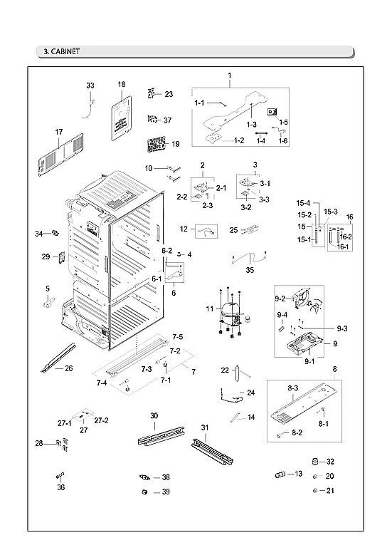 CABINET PARTS
