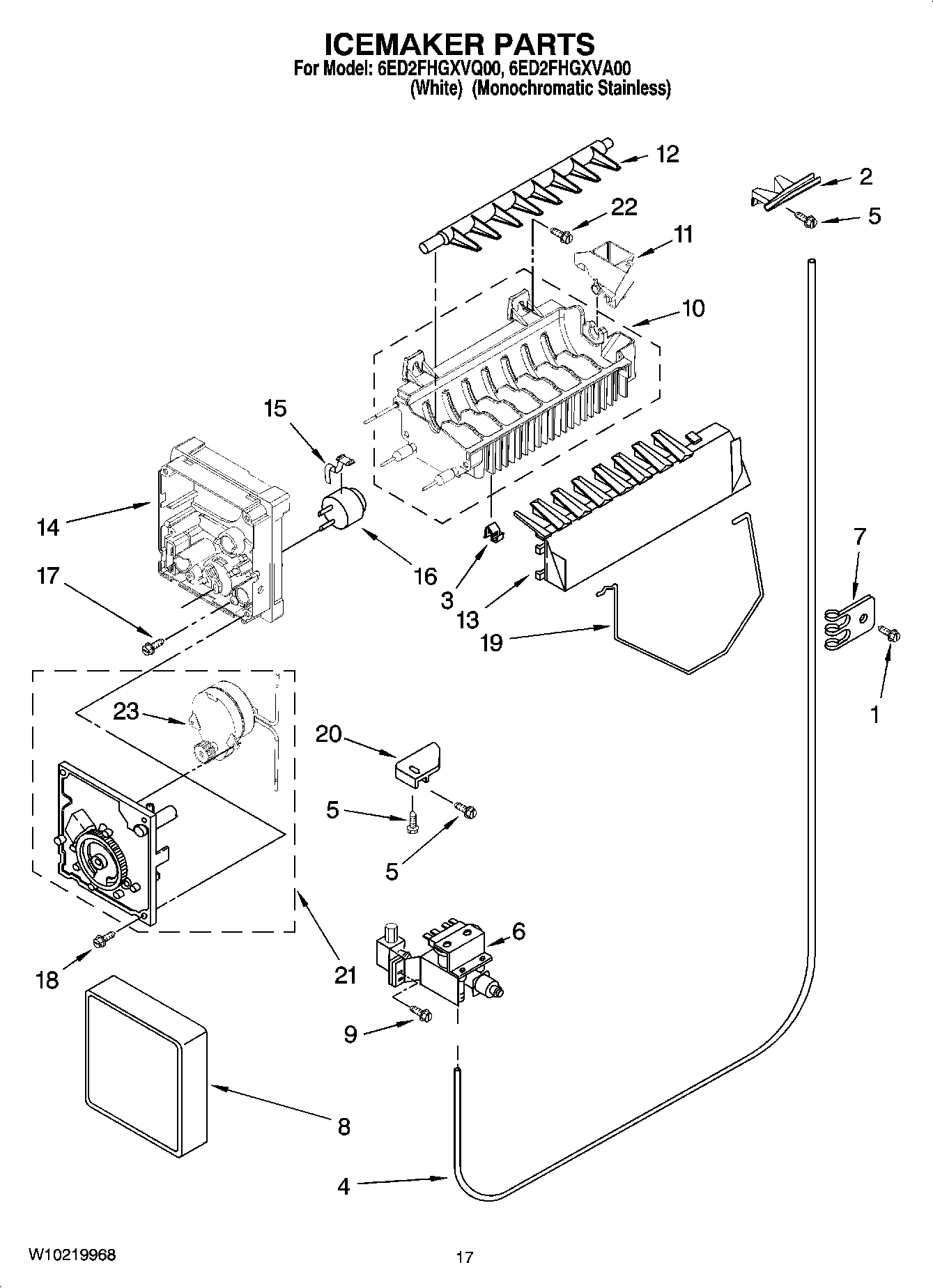 11 - ICEMAKER PARTS