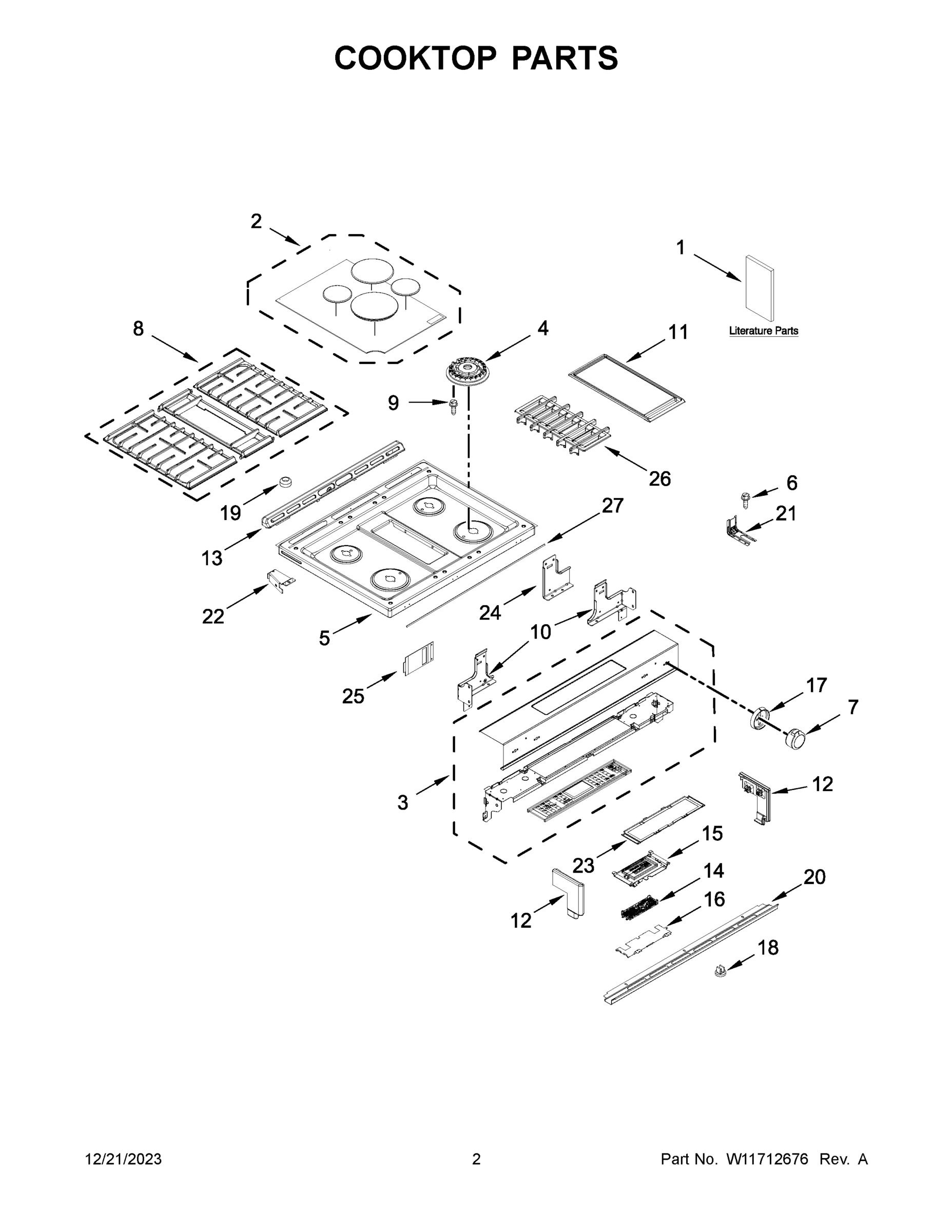 02 - COOKTOP PARTS