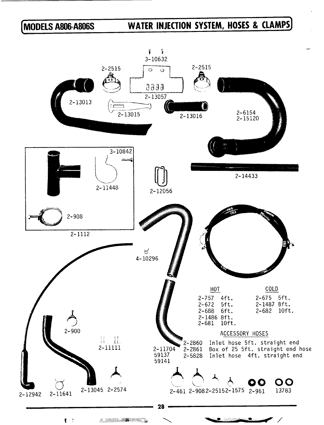17 - WATER INJECTION SYSTEM, HOSES & CLAMPS