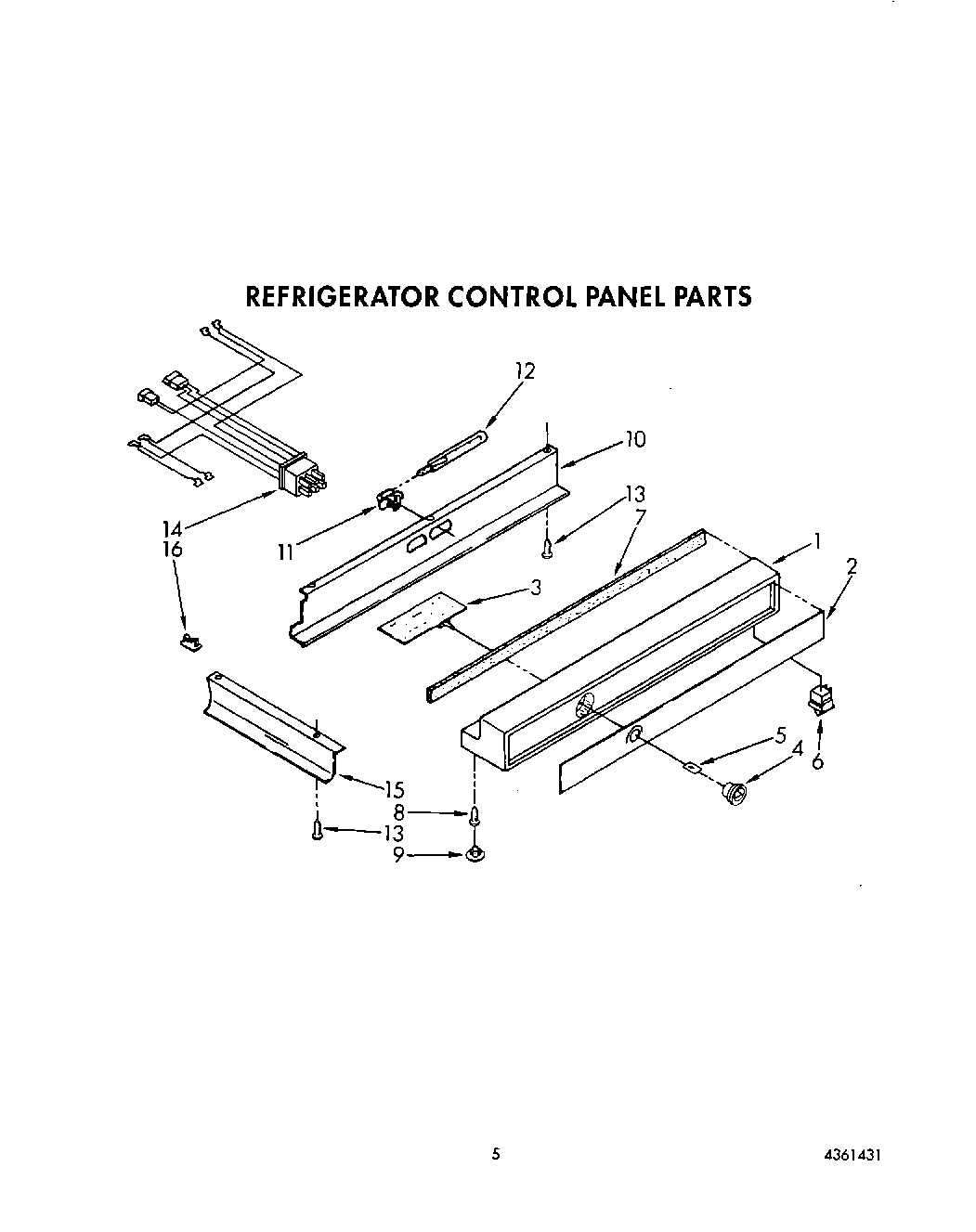 03 - REFRIGERATOR CONTROL PANEL