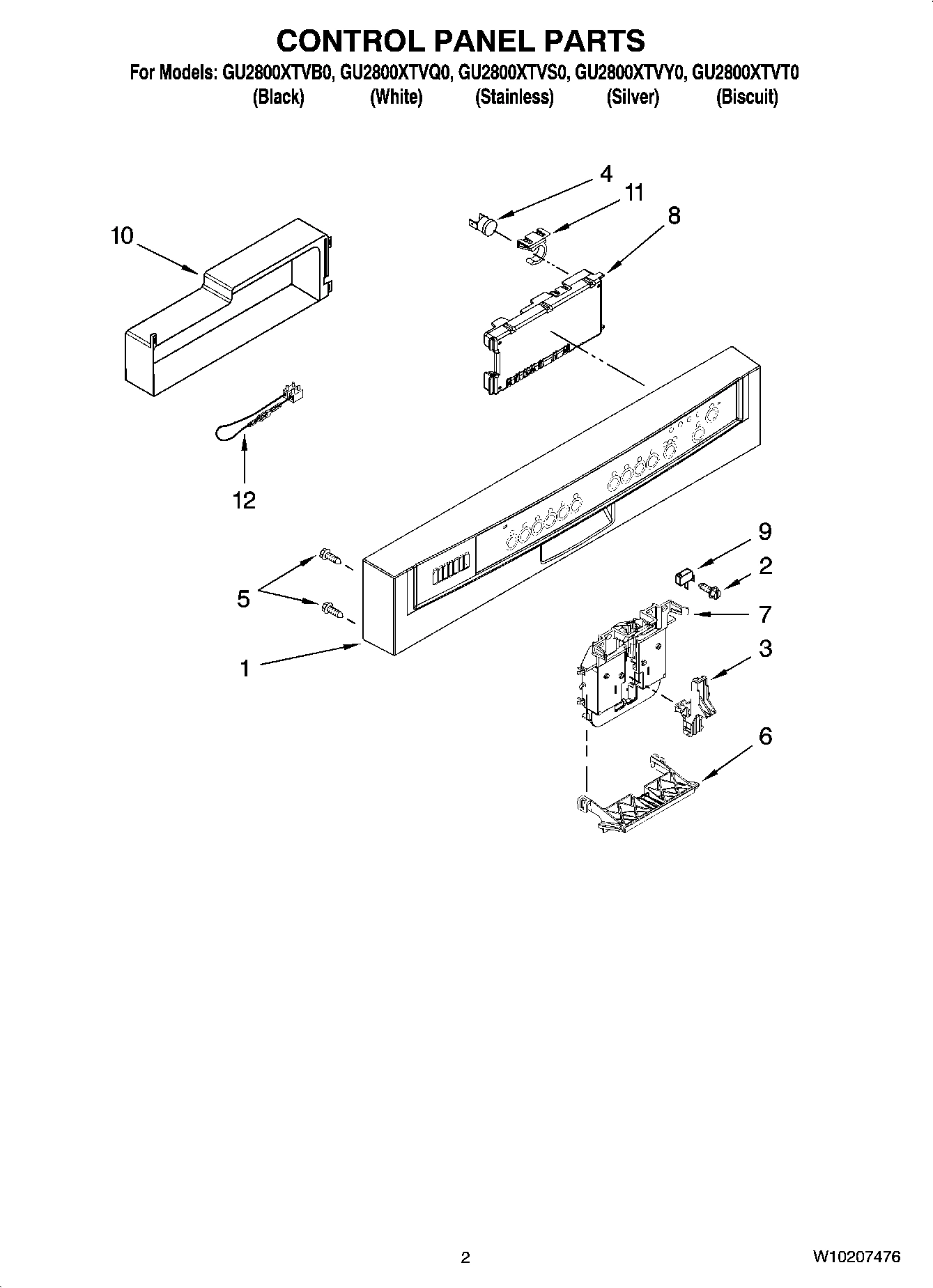 02 - CONTROL PANEL PARTS