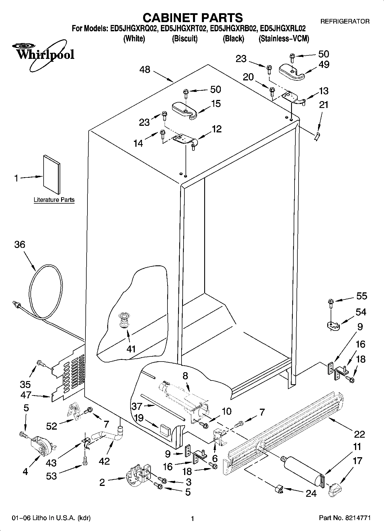 01 - CABINET PARTS