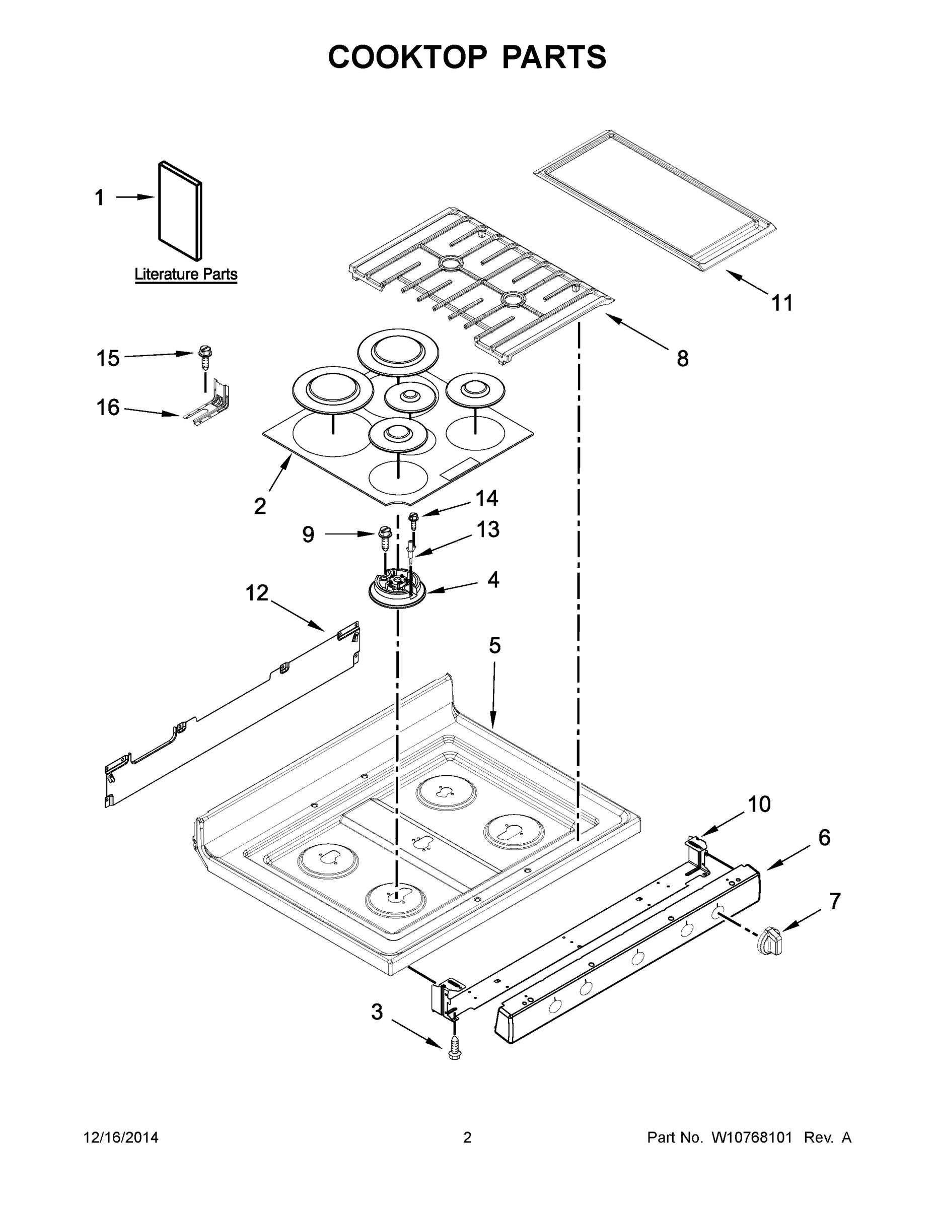 02 - COOKTOP PARTS
