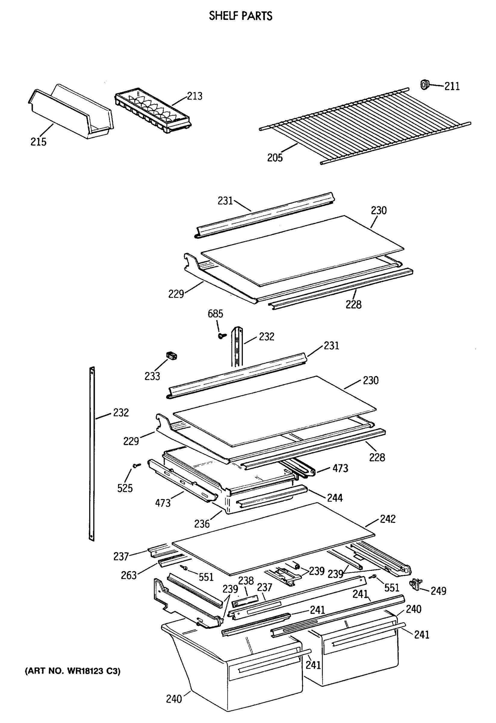 SHELF PARTS