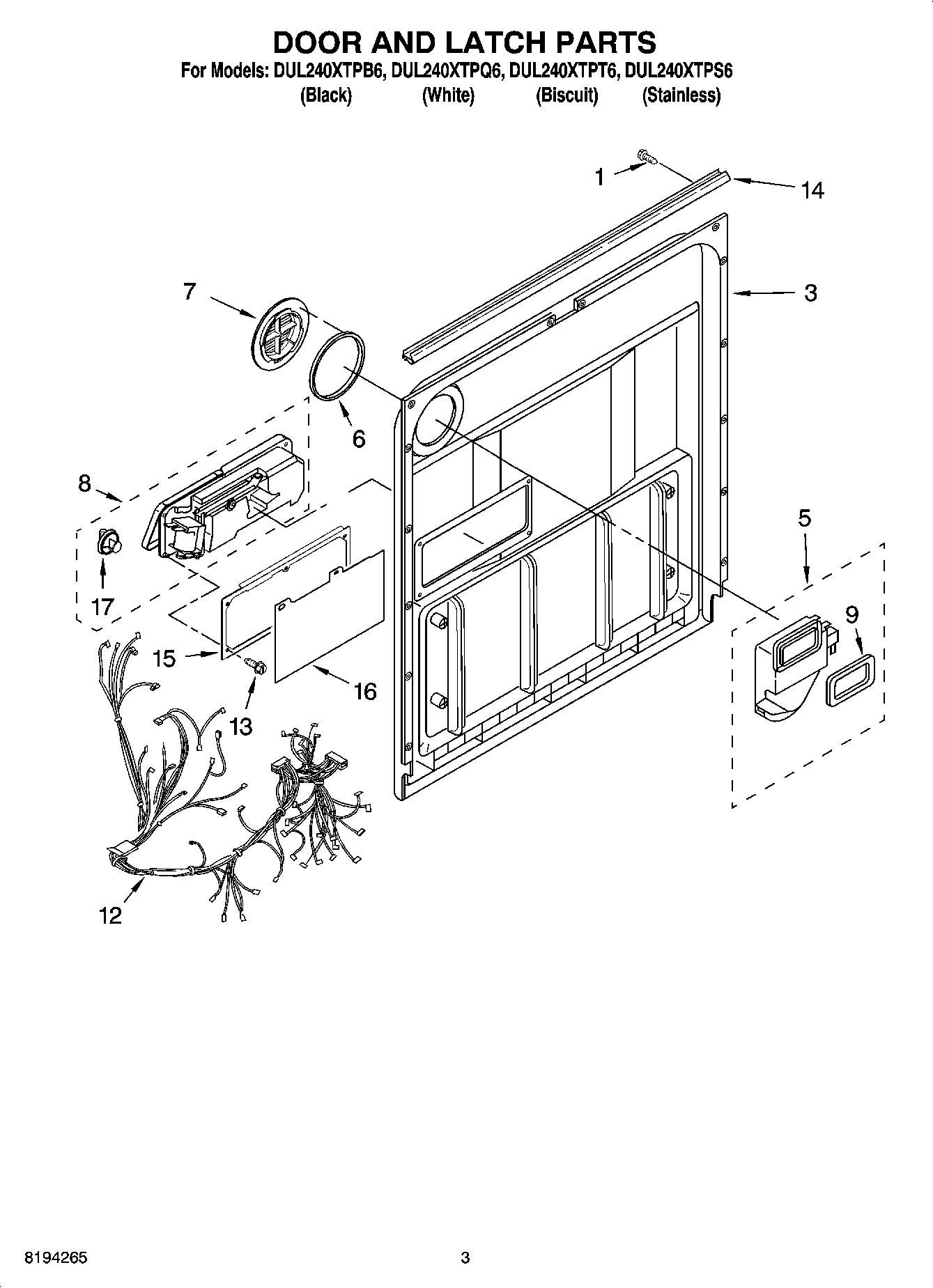 03 - DOOR AND LATCH PARTS
