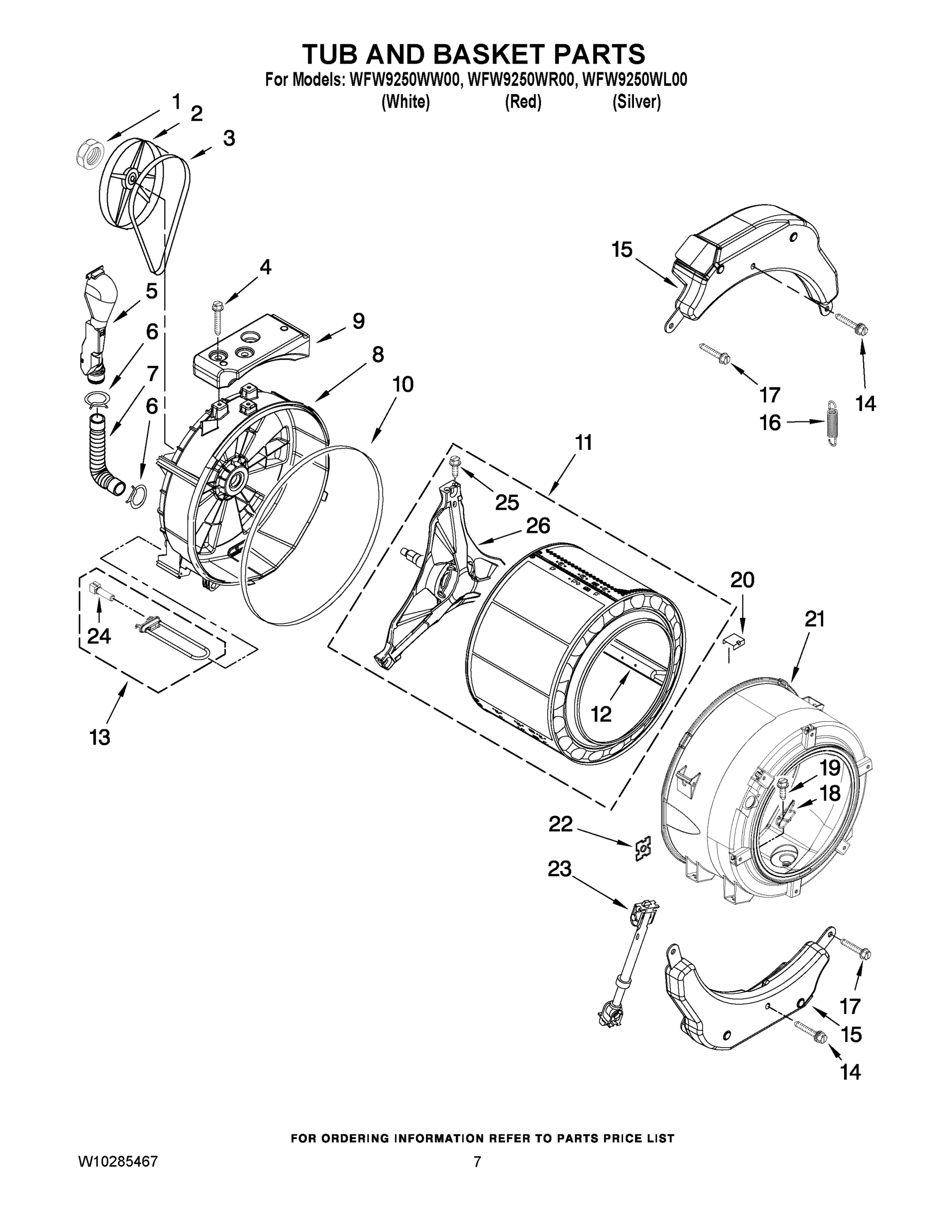06 - TUB AND BASKET PARTS