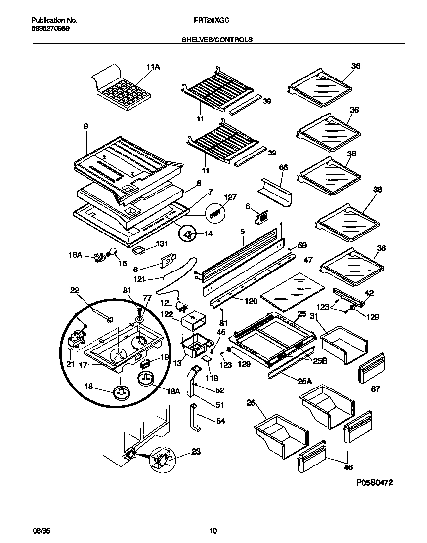 04 - SHELVES/CONTROLS
