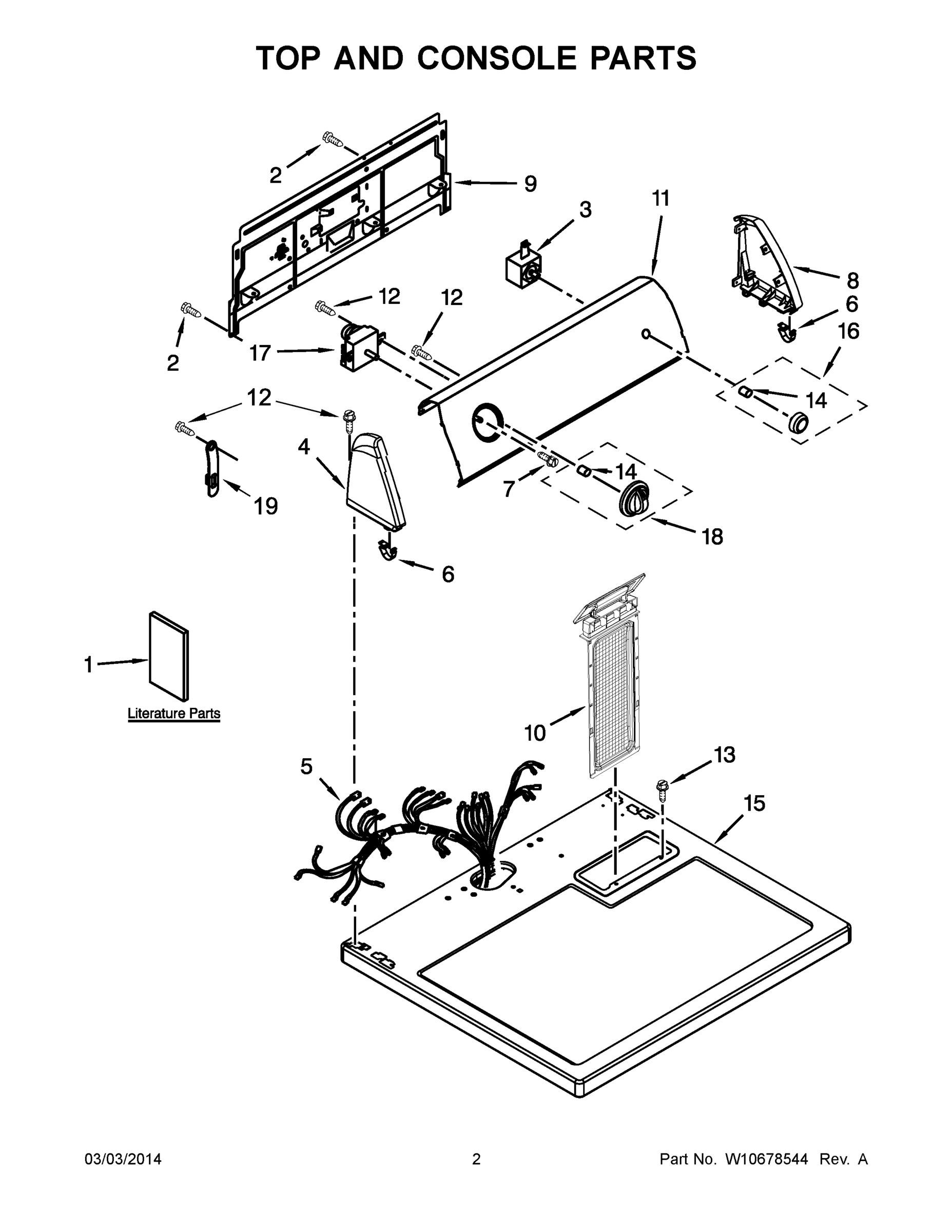 02 - TOP AND CONSOLE PARTS