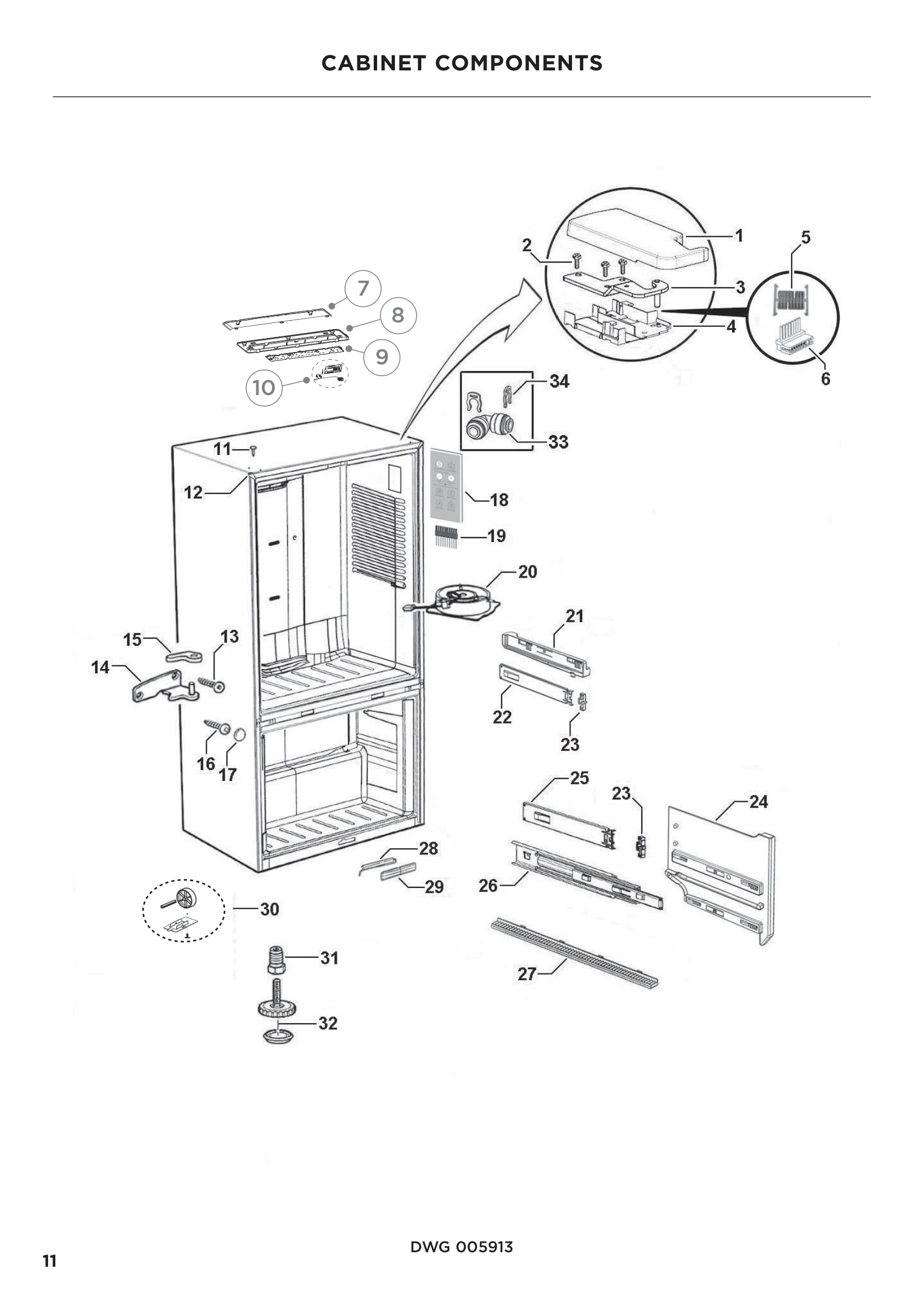 CABINET COMPONENTS