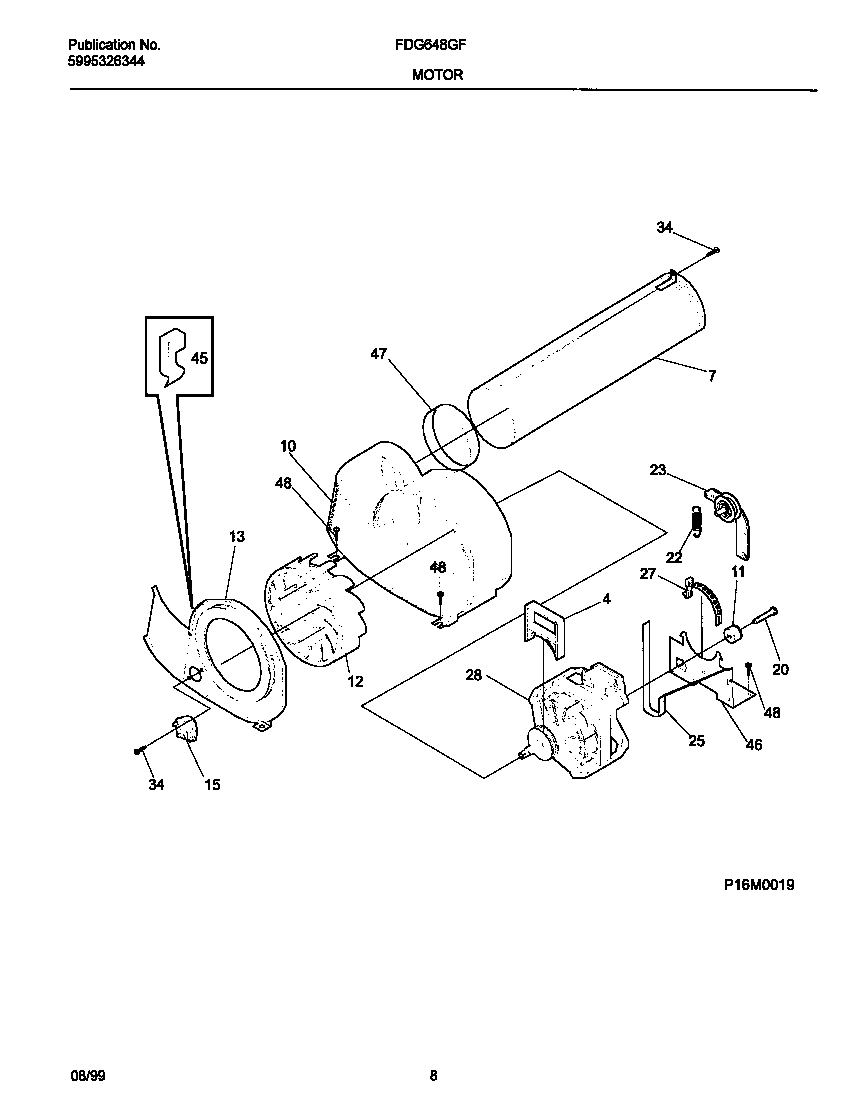 05 - P16M0019 MOTOR, BLOWER