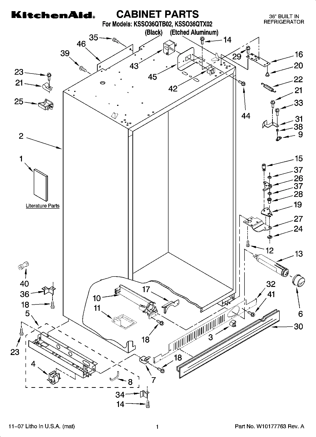 01 - CABINET PARTS