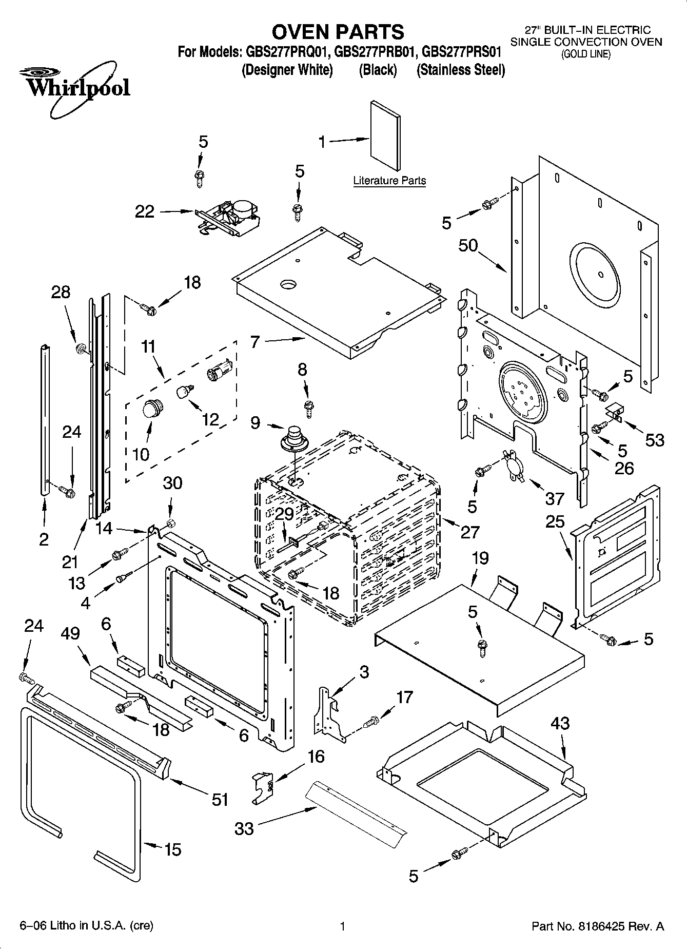 01 - OVEN PARTS