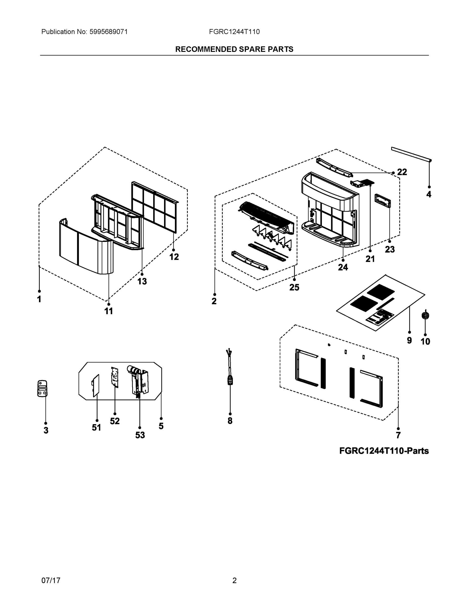 02 - RECOMMENDED SPARE PARTS