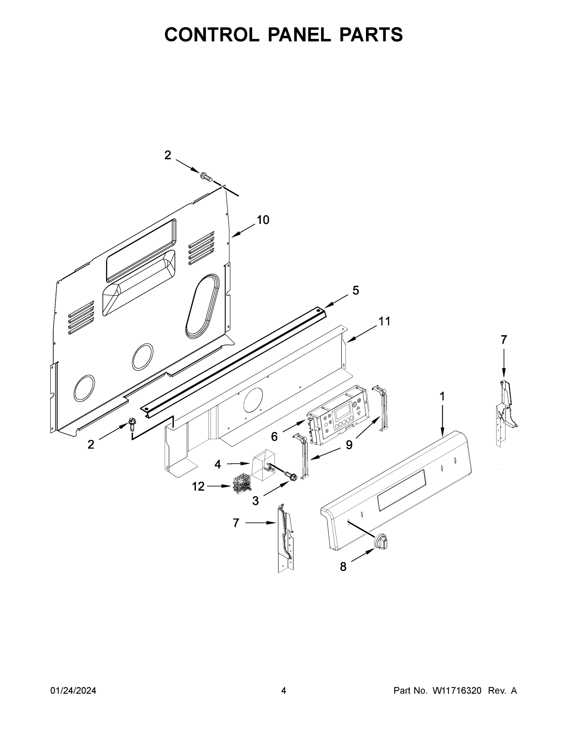 03 - CONTROL PANEL PARTS