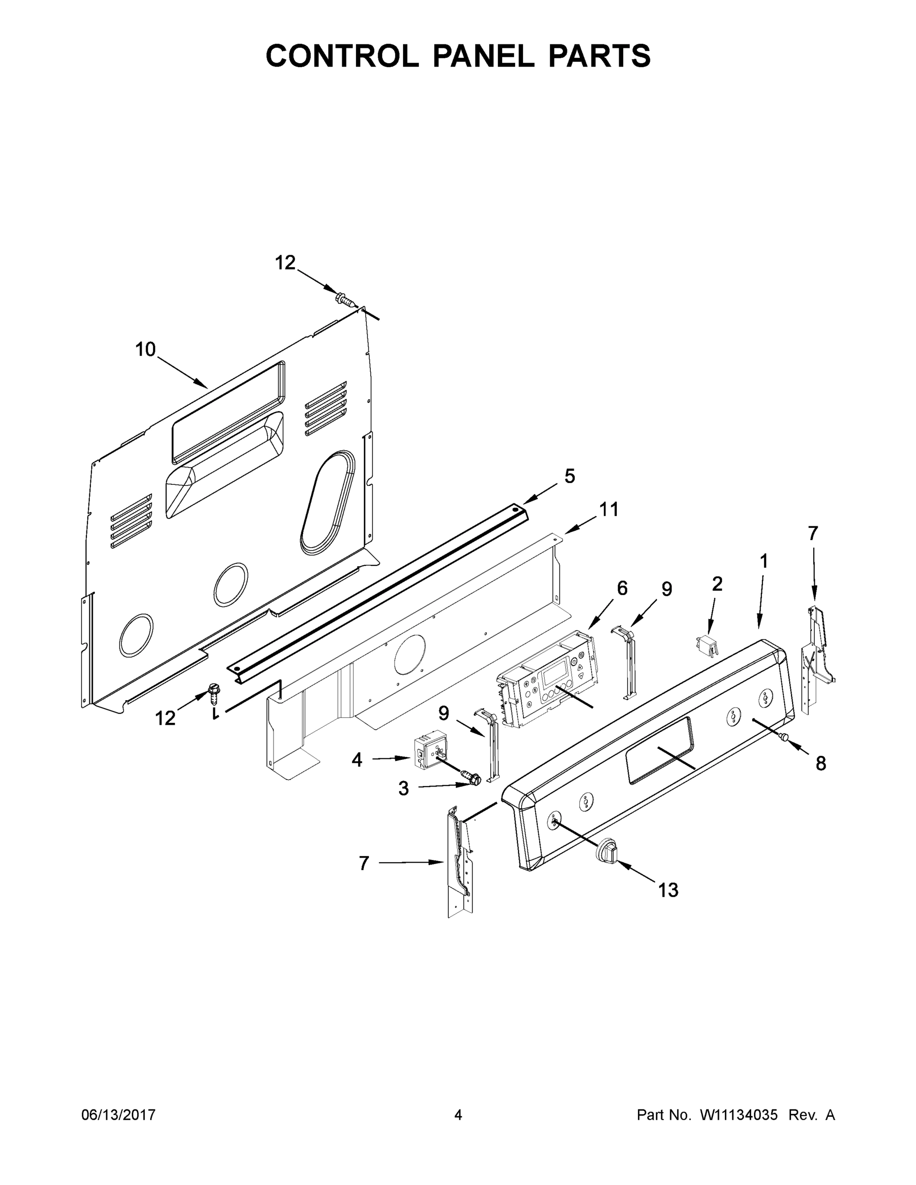 03 - CONTROL PANEL PARTS