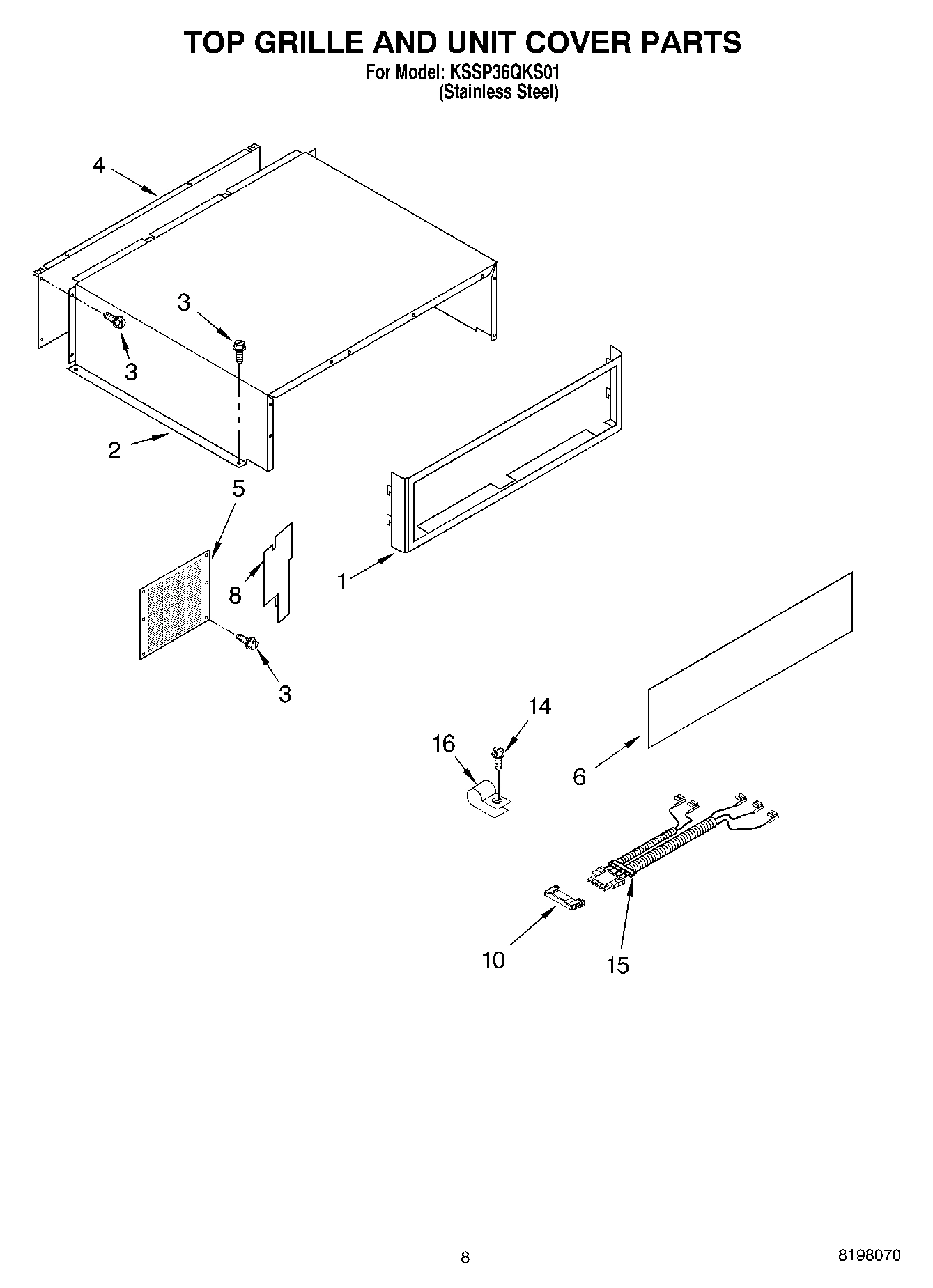 06 - TOP GRILLE AND UNIT COVER