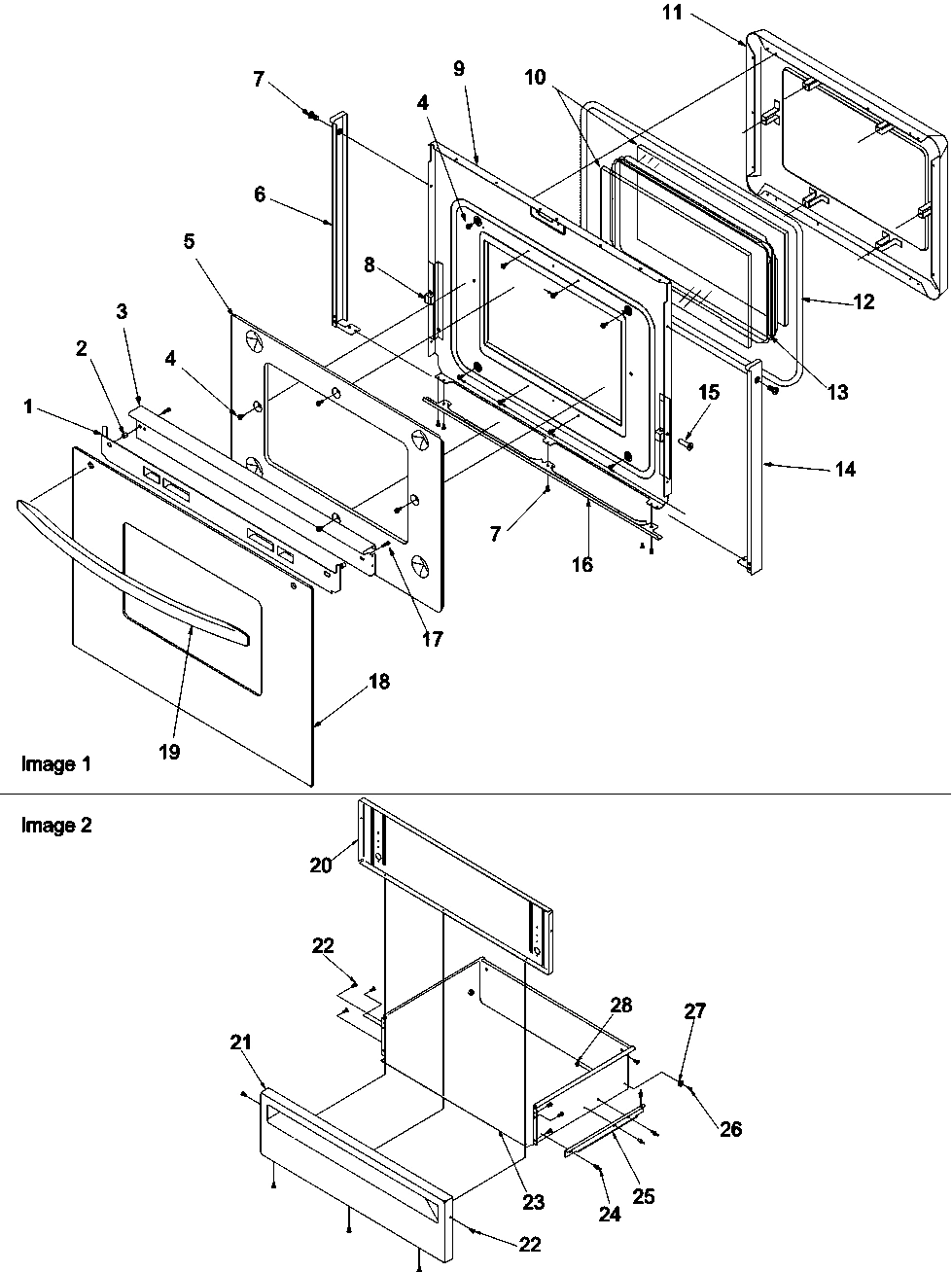 04 - Oven Door and Storage Drawer