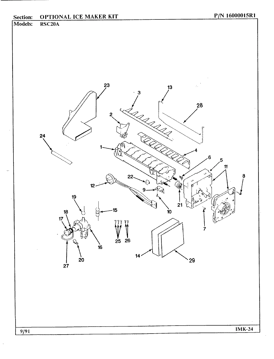 08 - OPTIONAL ICE MAKER