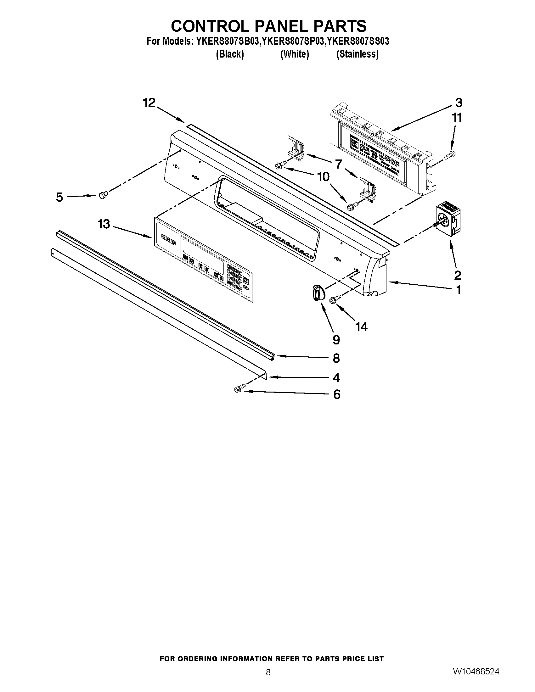 05 - CONTROL PANEL PARTS