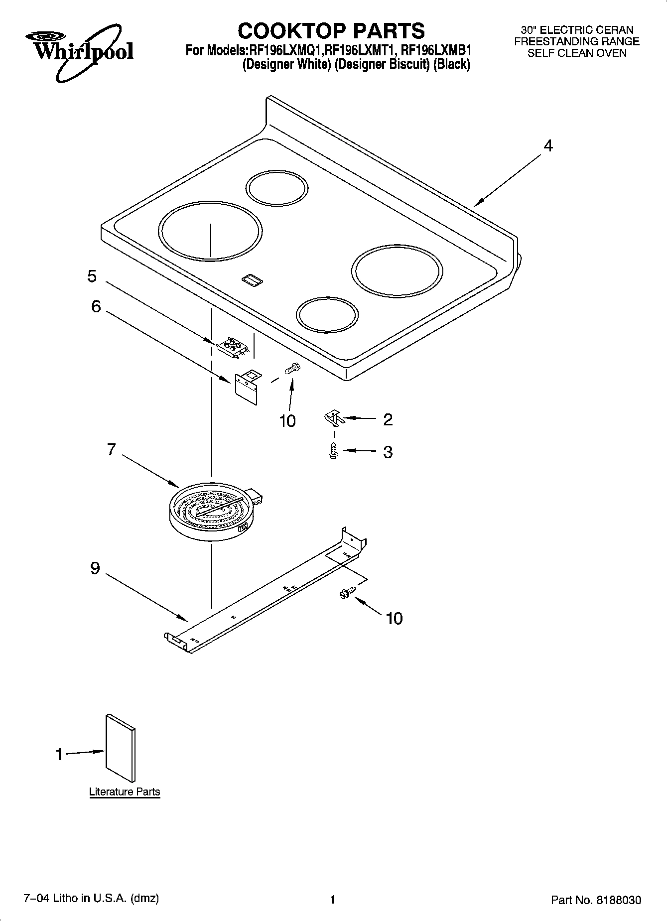 01 - COOKTOP PARTS