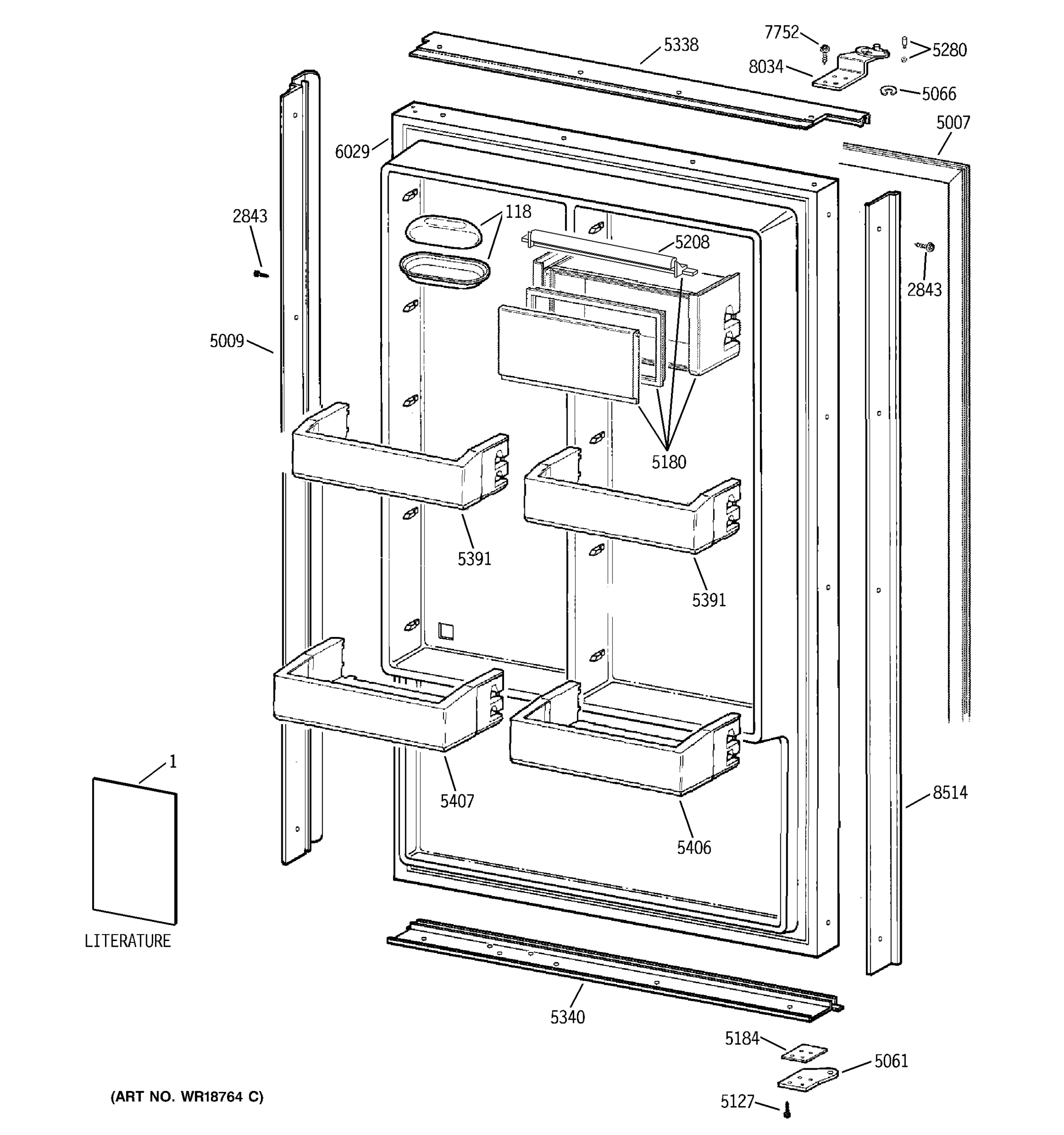 FREEZER DOOR