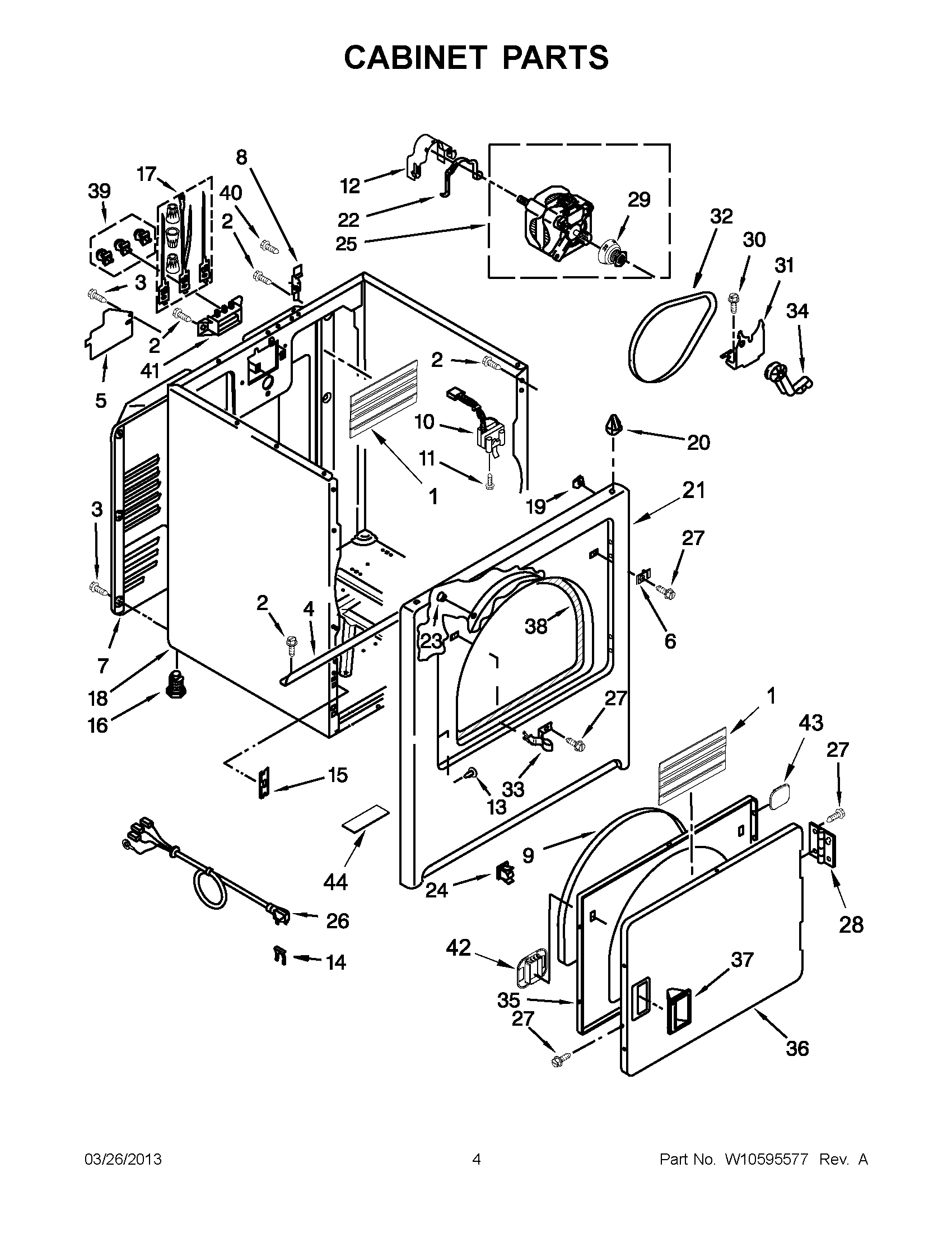 02 - CABINET PARTS