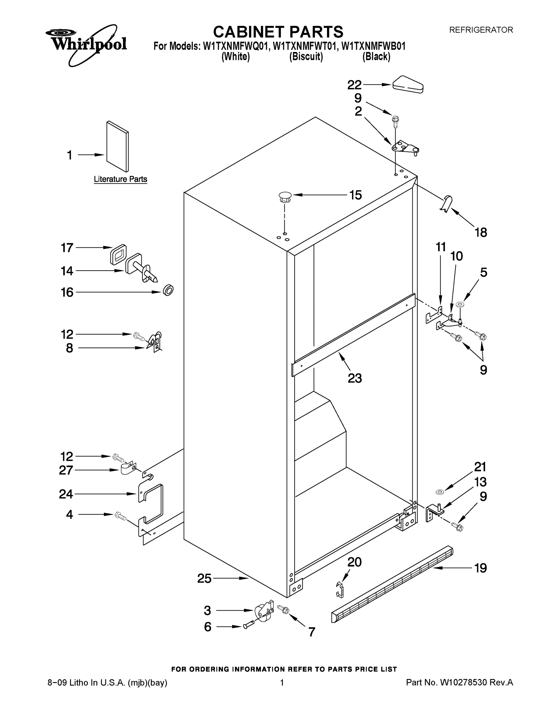 01 - CABINET PARTS