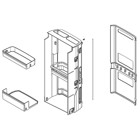 ABQ77140102 LG Refrigerator Home Bar Case Ass