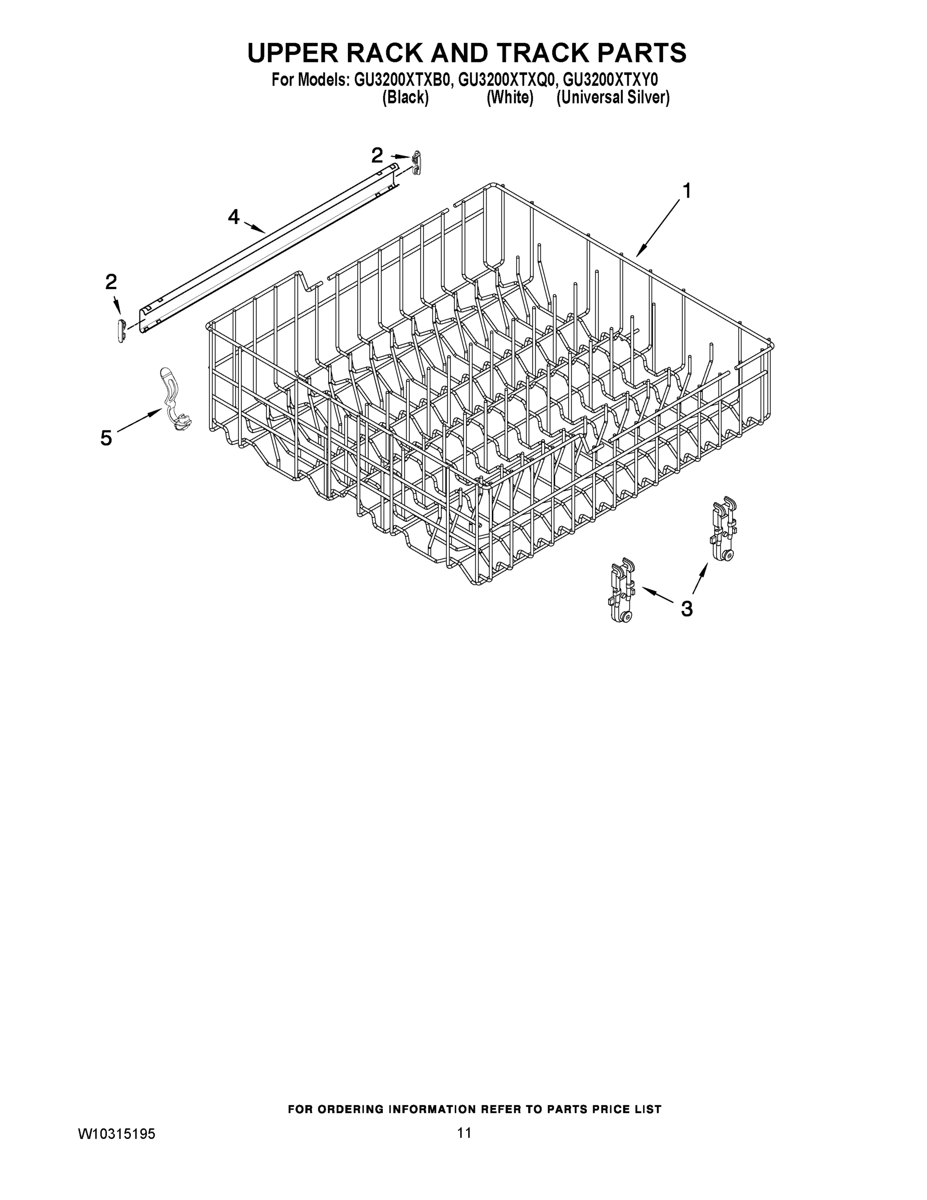 09 - UPPER RACK AND TRACK PARTS