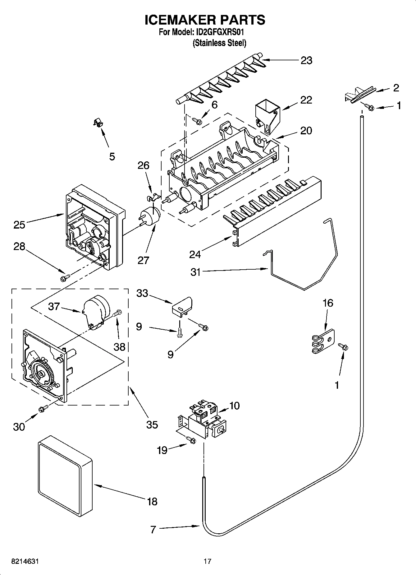 11 - ICEMAKER PARTS