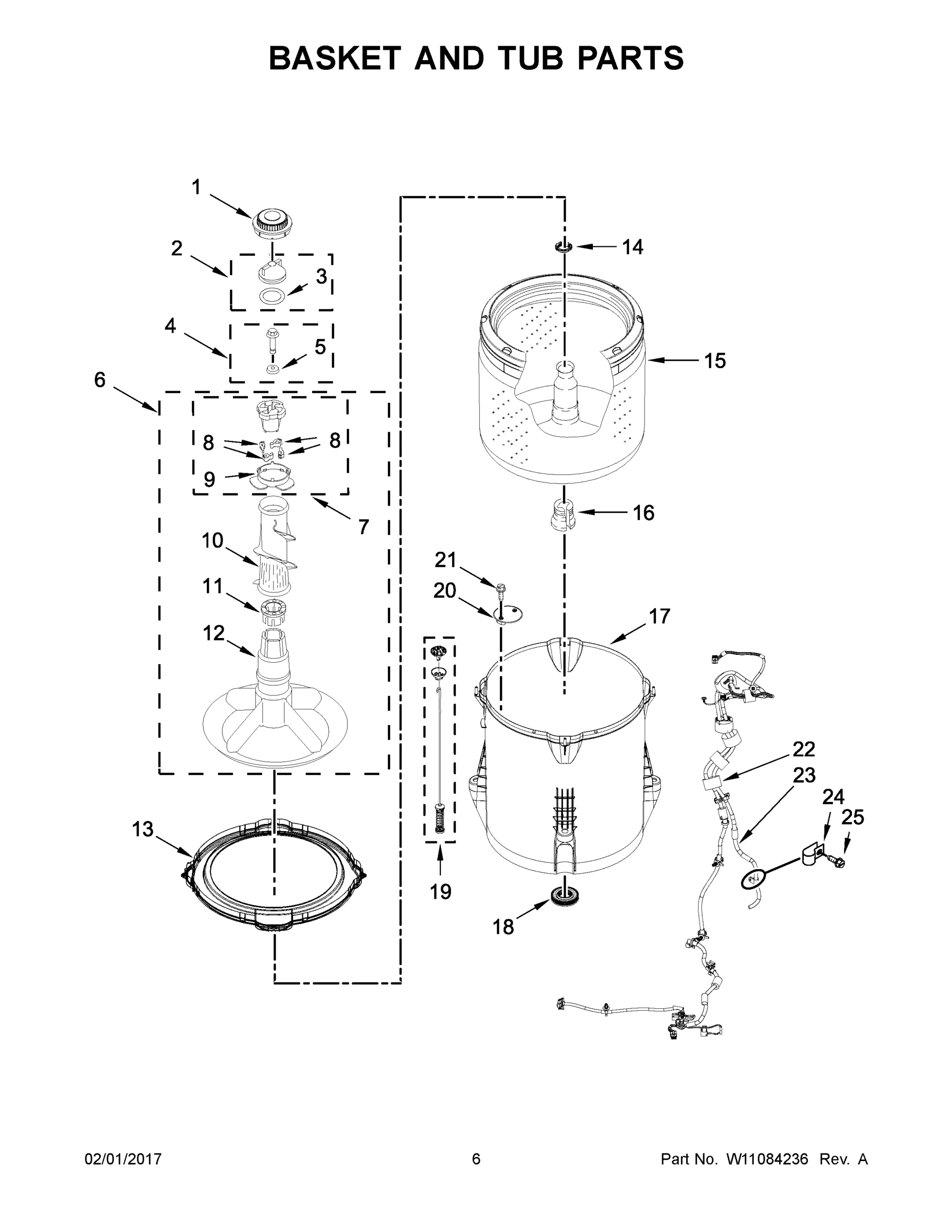 04 - BASKET AND TUB PARTS