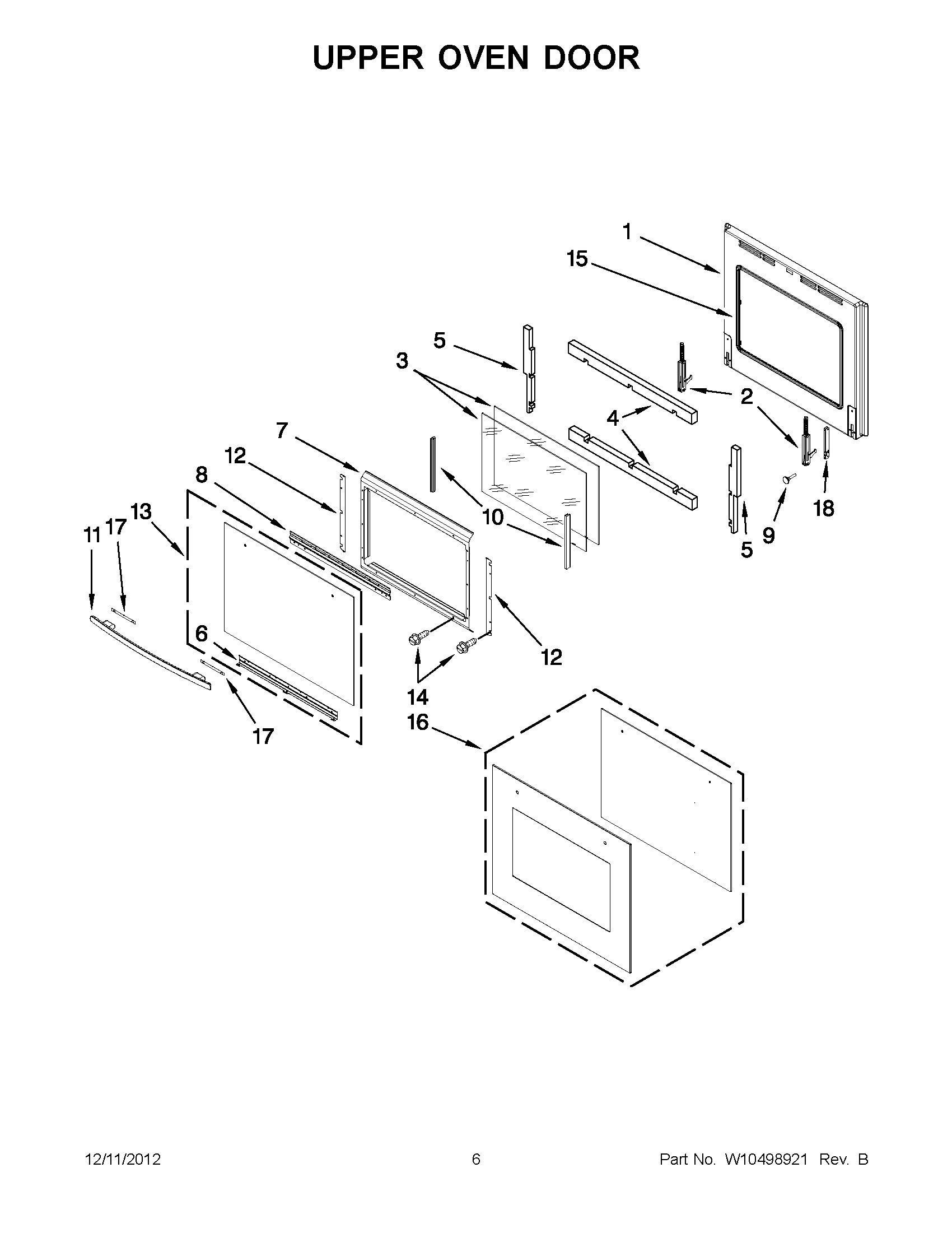 03 - UPPER OVEN DOOR