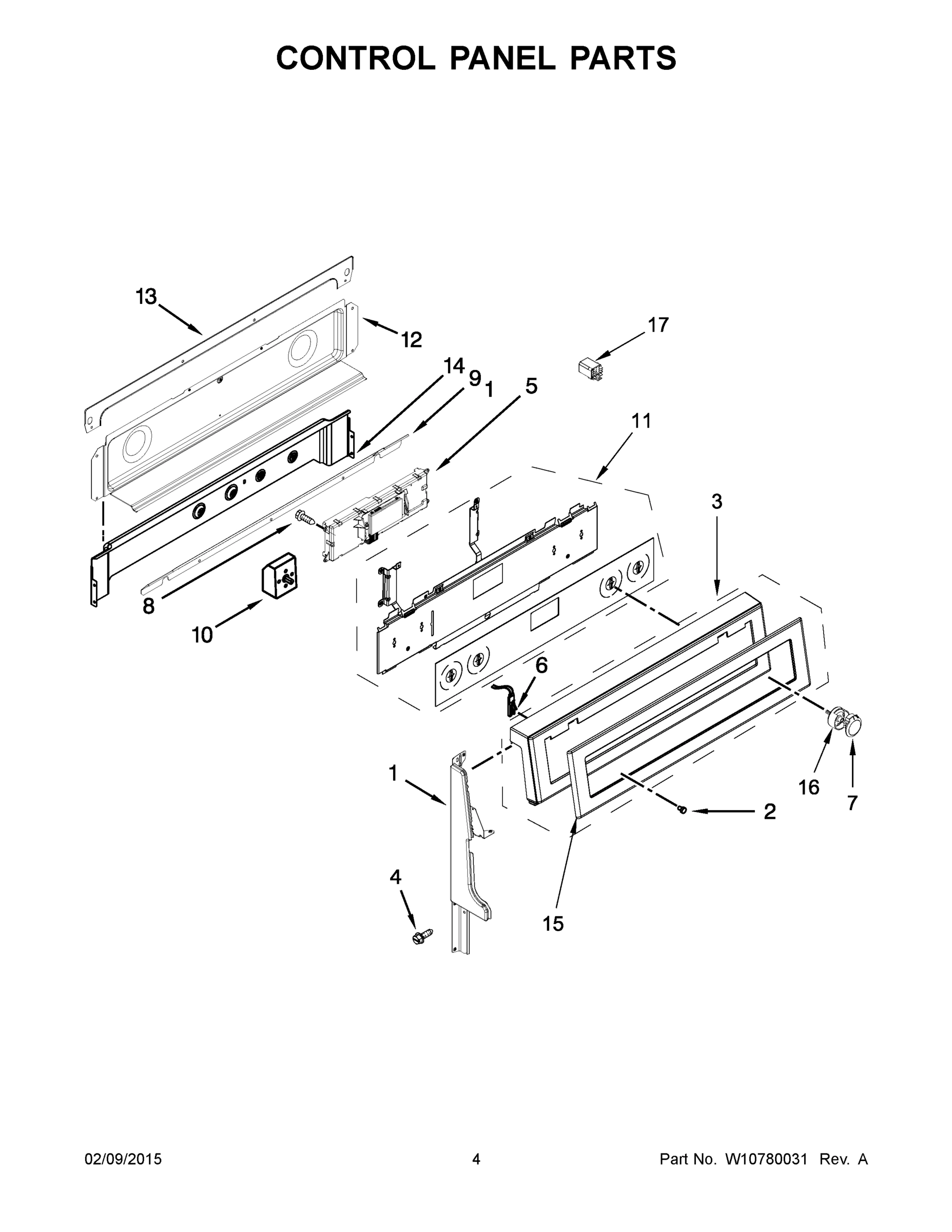 03 - CONTROL PANEL PARTS