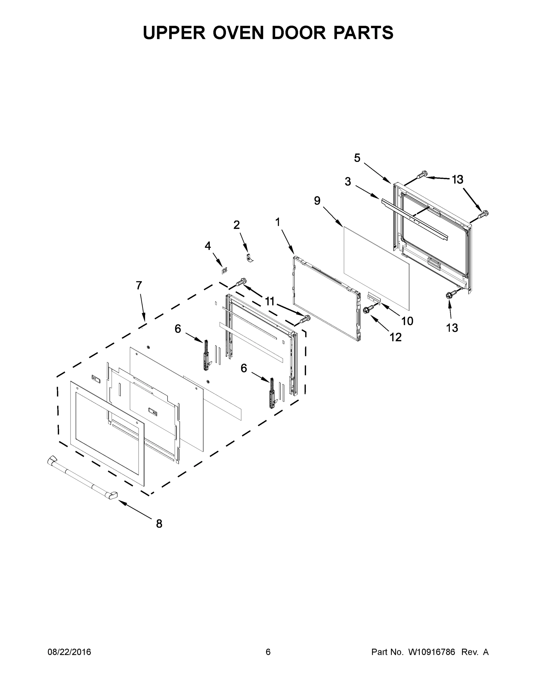 04 - UPPER OVEN DOOR PARTS