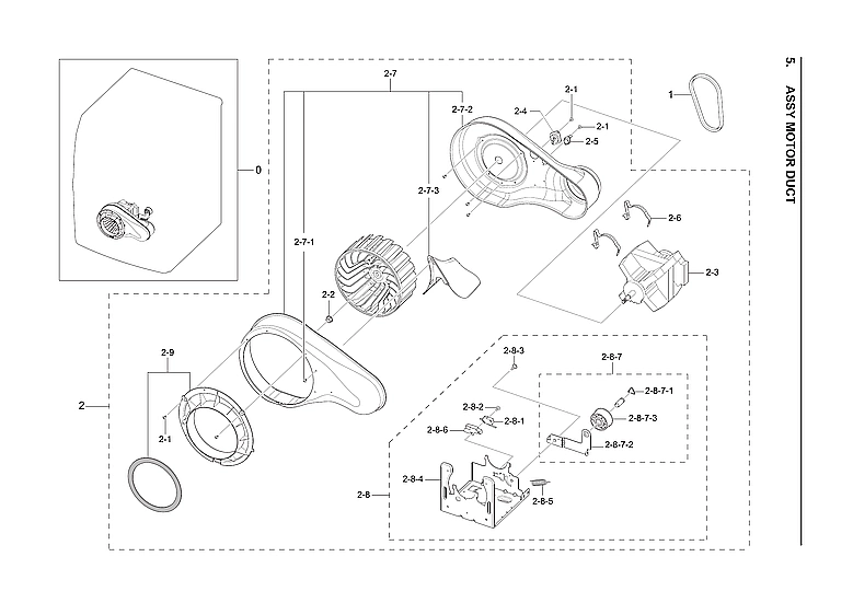 MOTOR DUCT ASSY