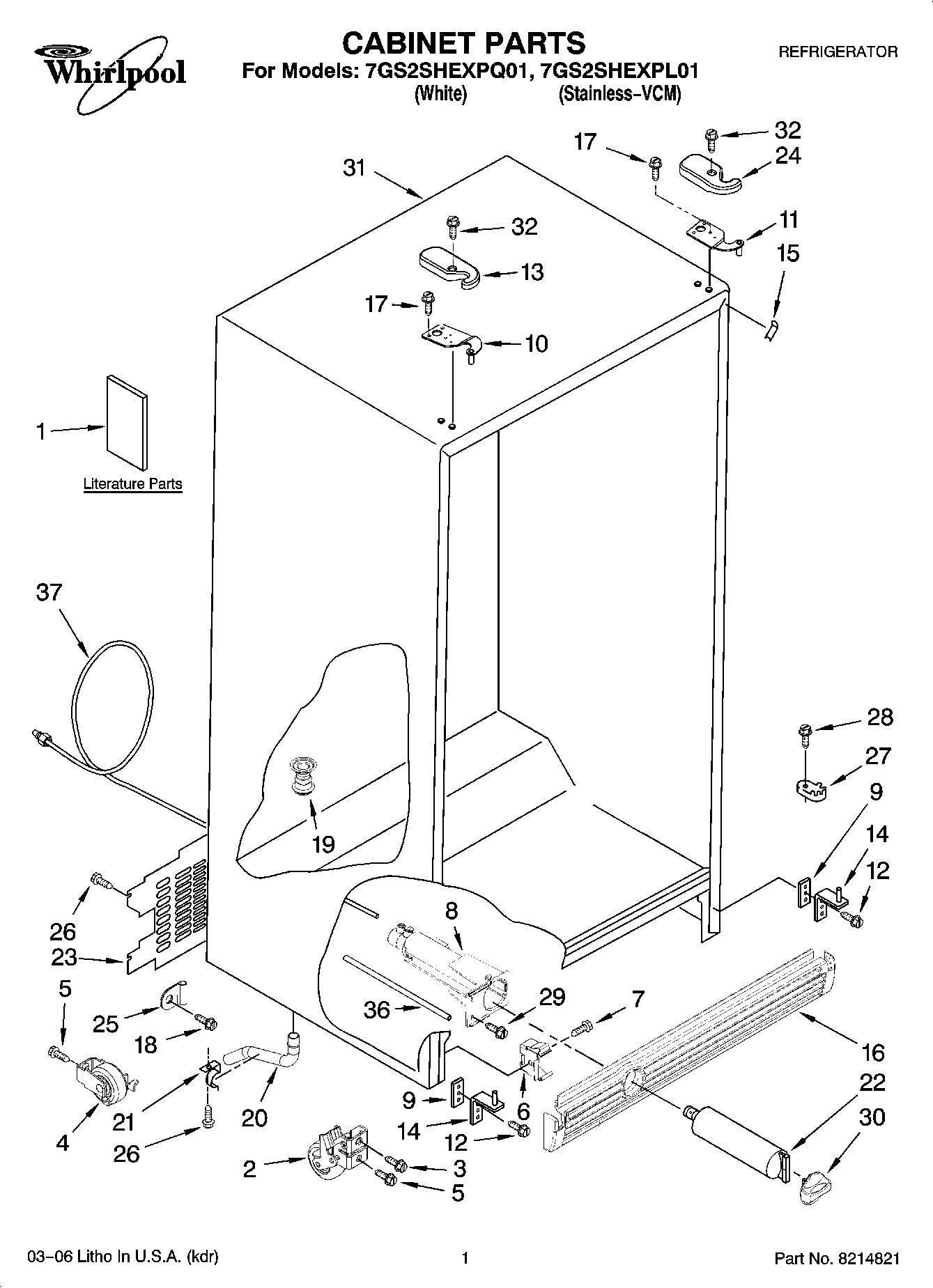 01 - CABINET PARTS