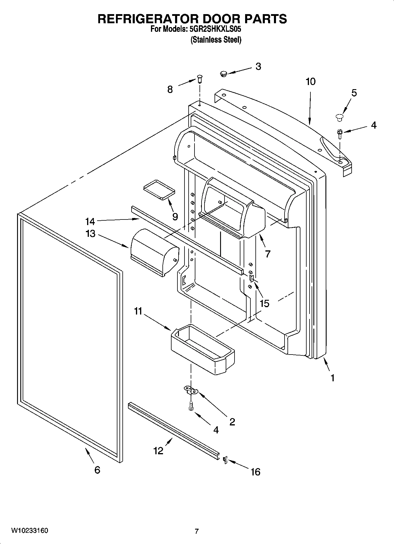 04 - REFRIGERATOR DOOR PARTS