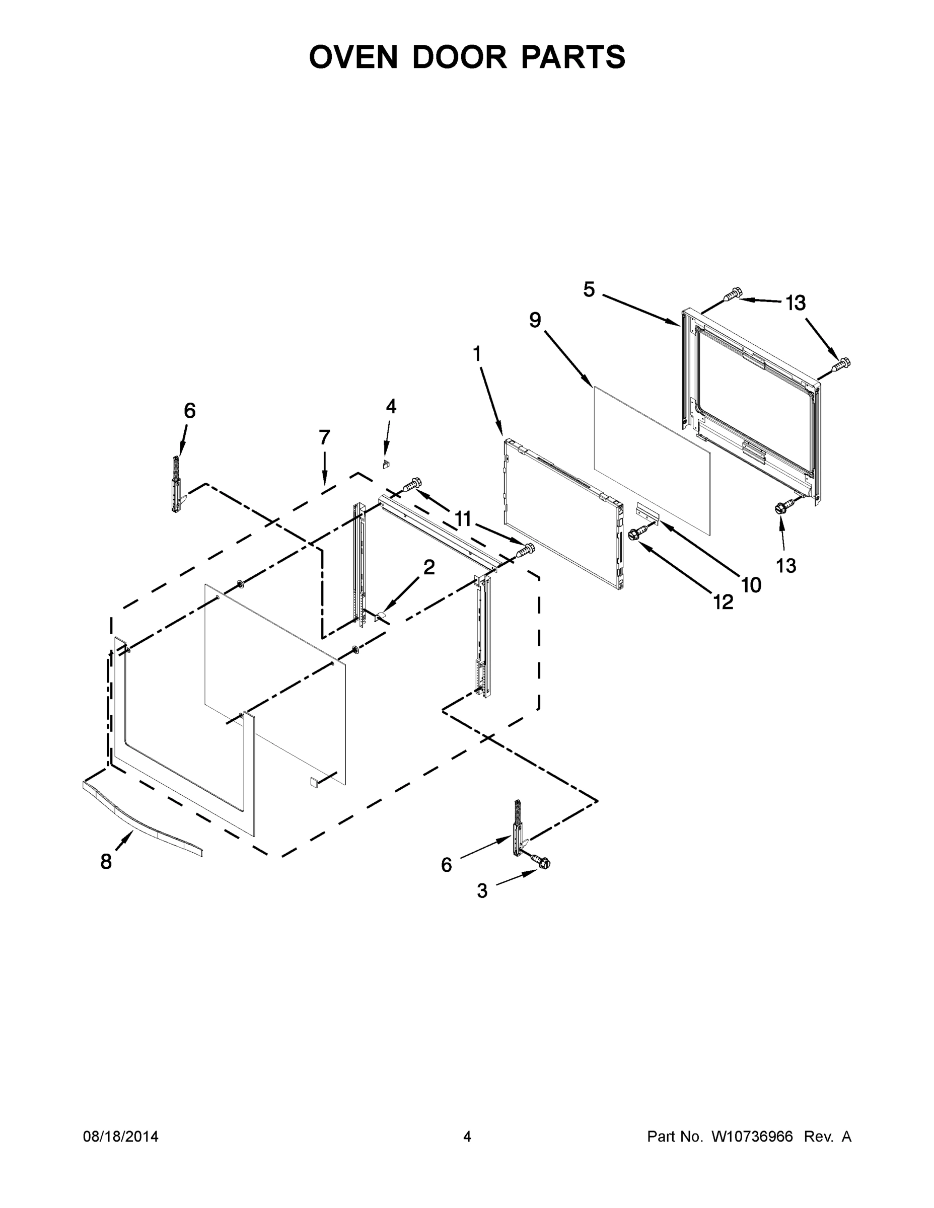 03 - OVEN DOOR PARTS