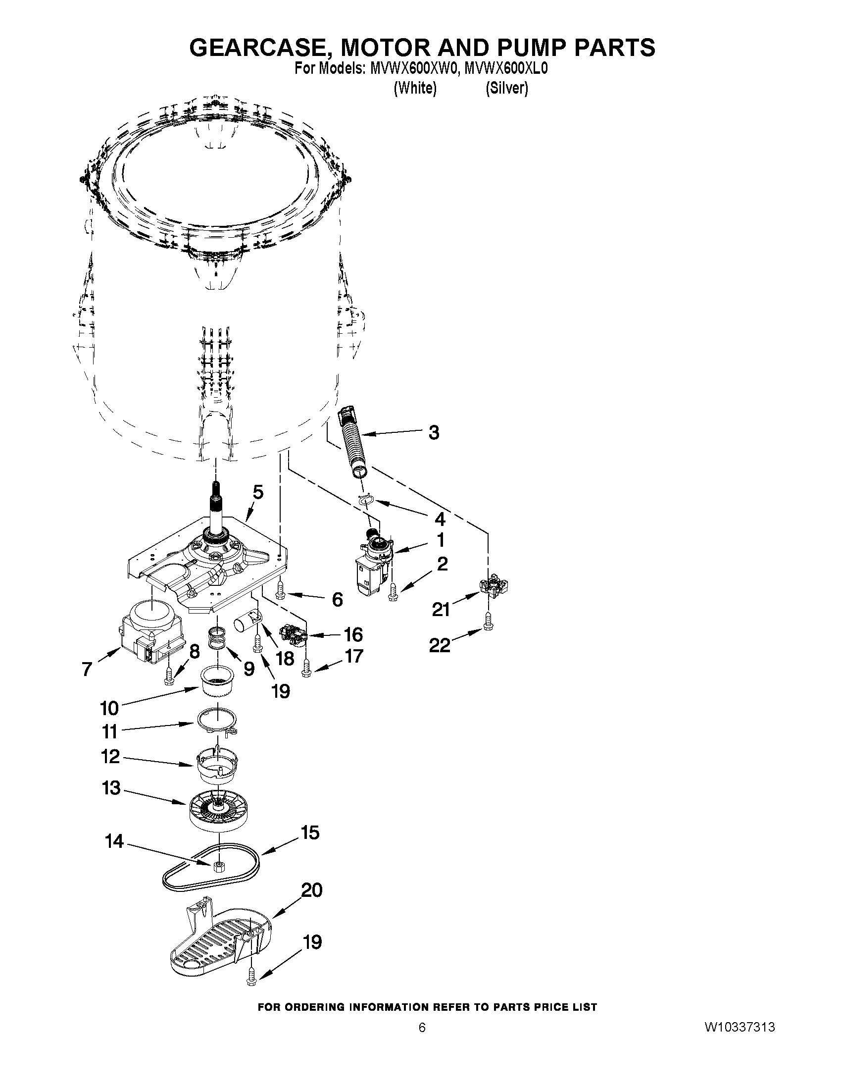 04 - GEARCASE, MOTOR AND PUMP PARTS