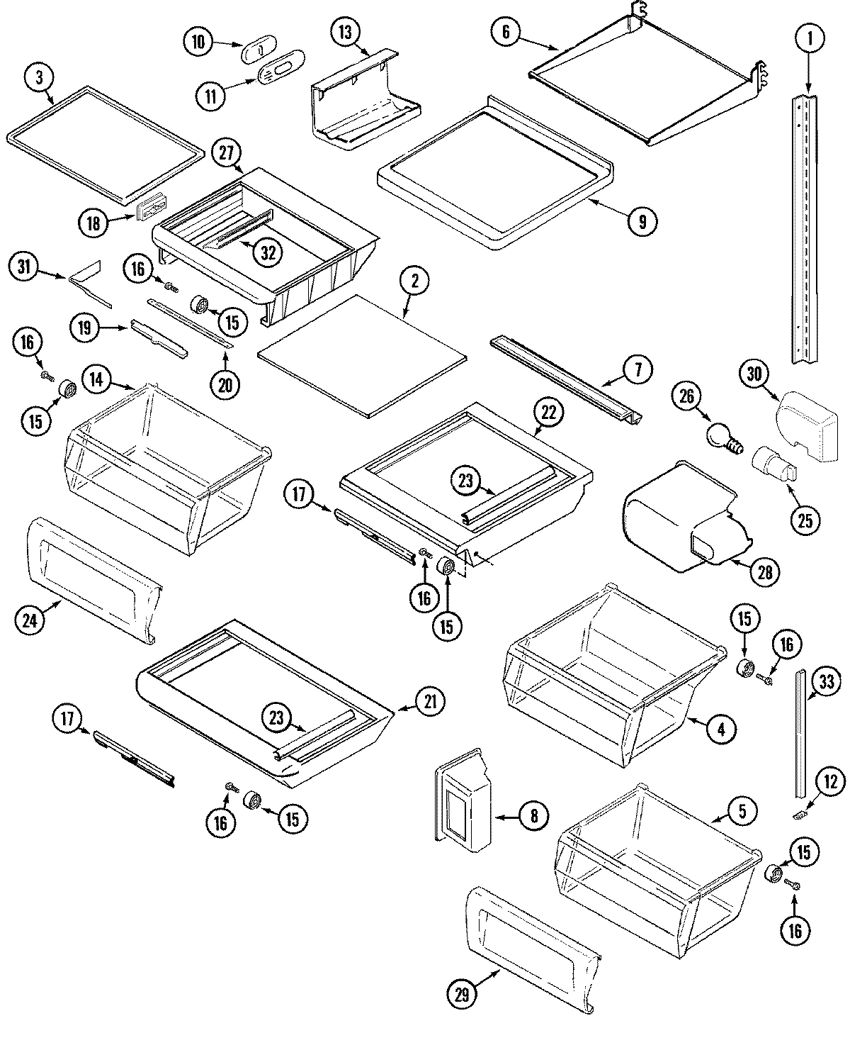 11 - SHELVES & ACCESSORIES
