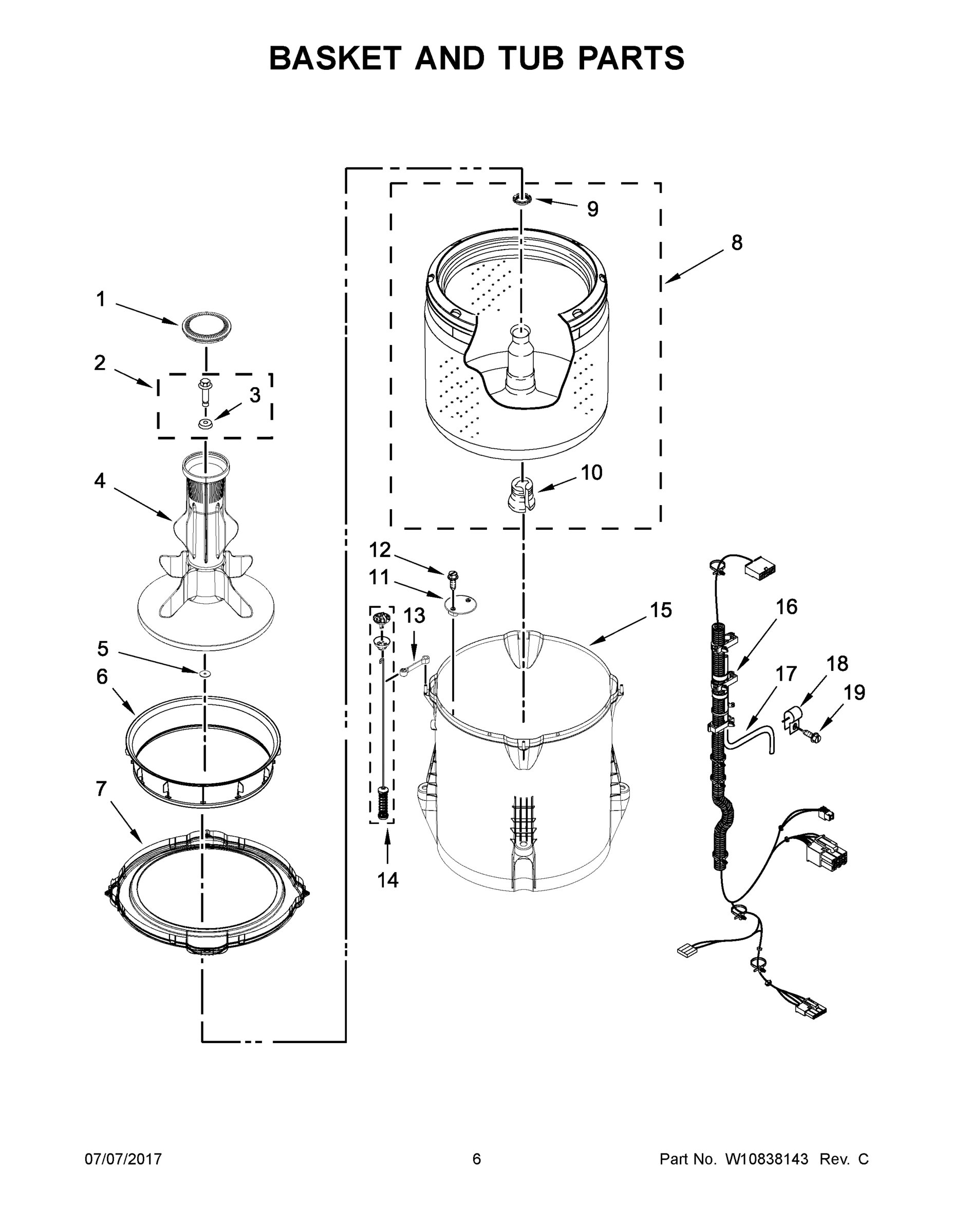 04 - BASKET AND TUB PARTS