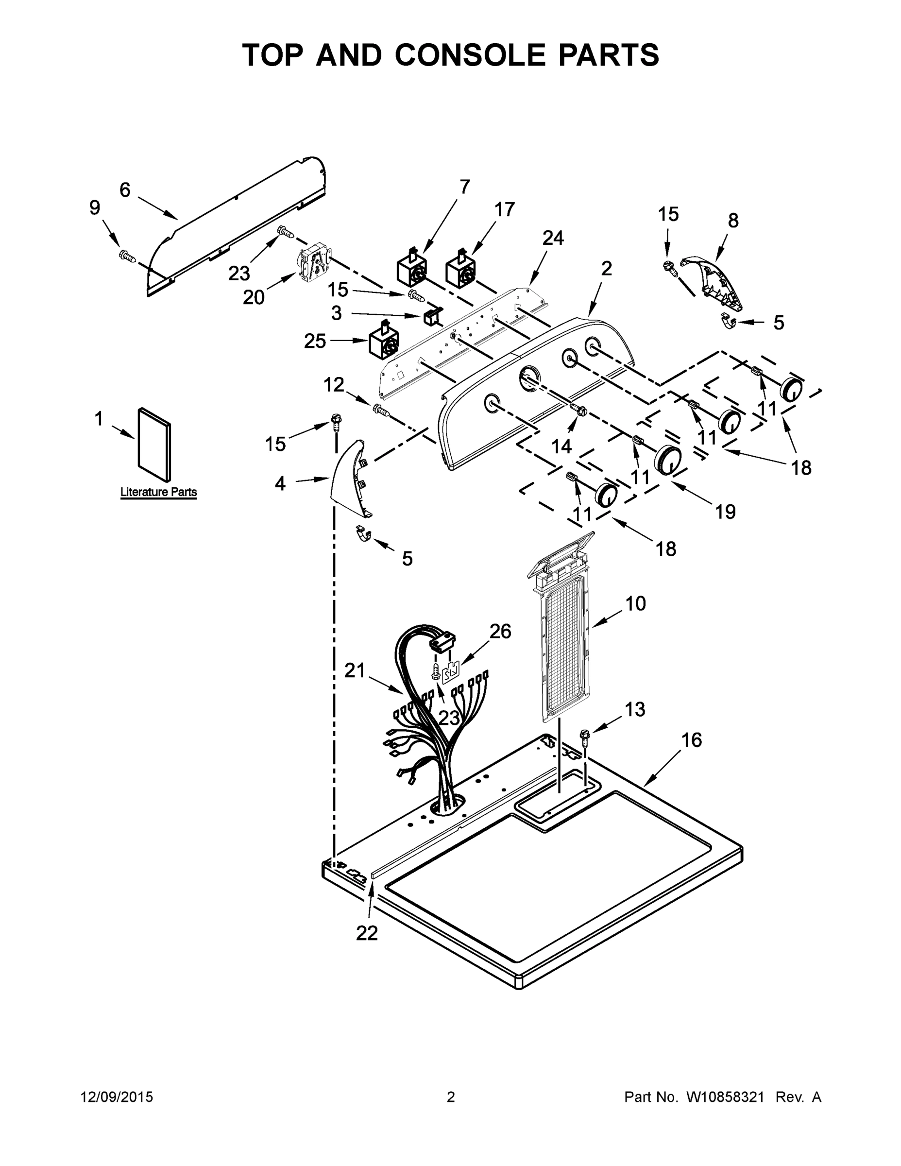 02 - TOP AND CONSOLE PARTS