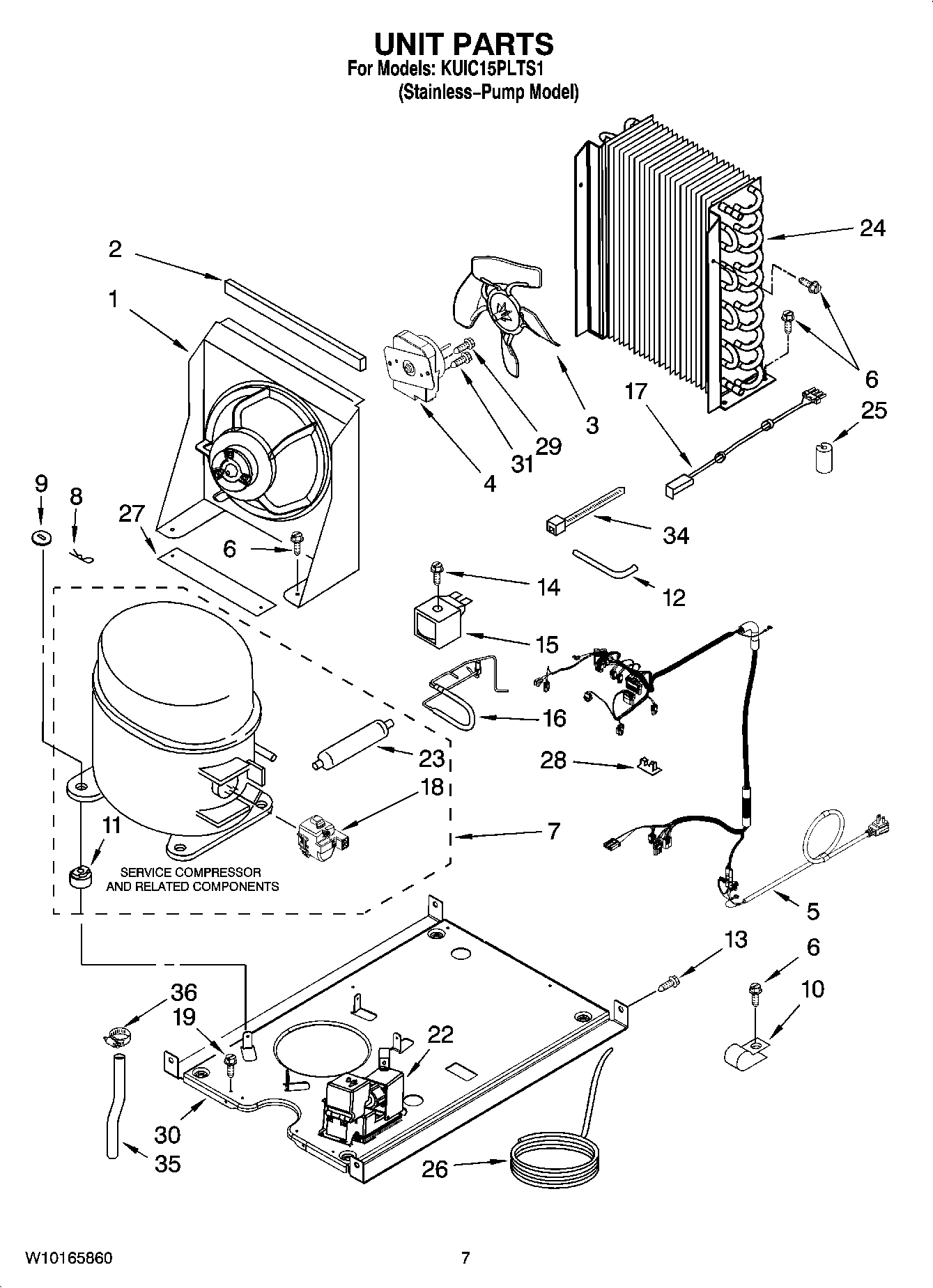 05 - UNIT PARTS, OPTIONAL PARTS (NOT INCLUDED)