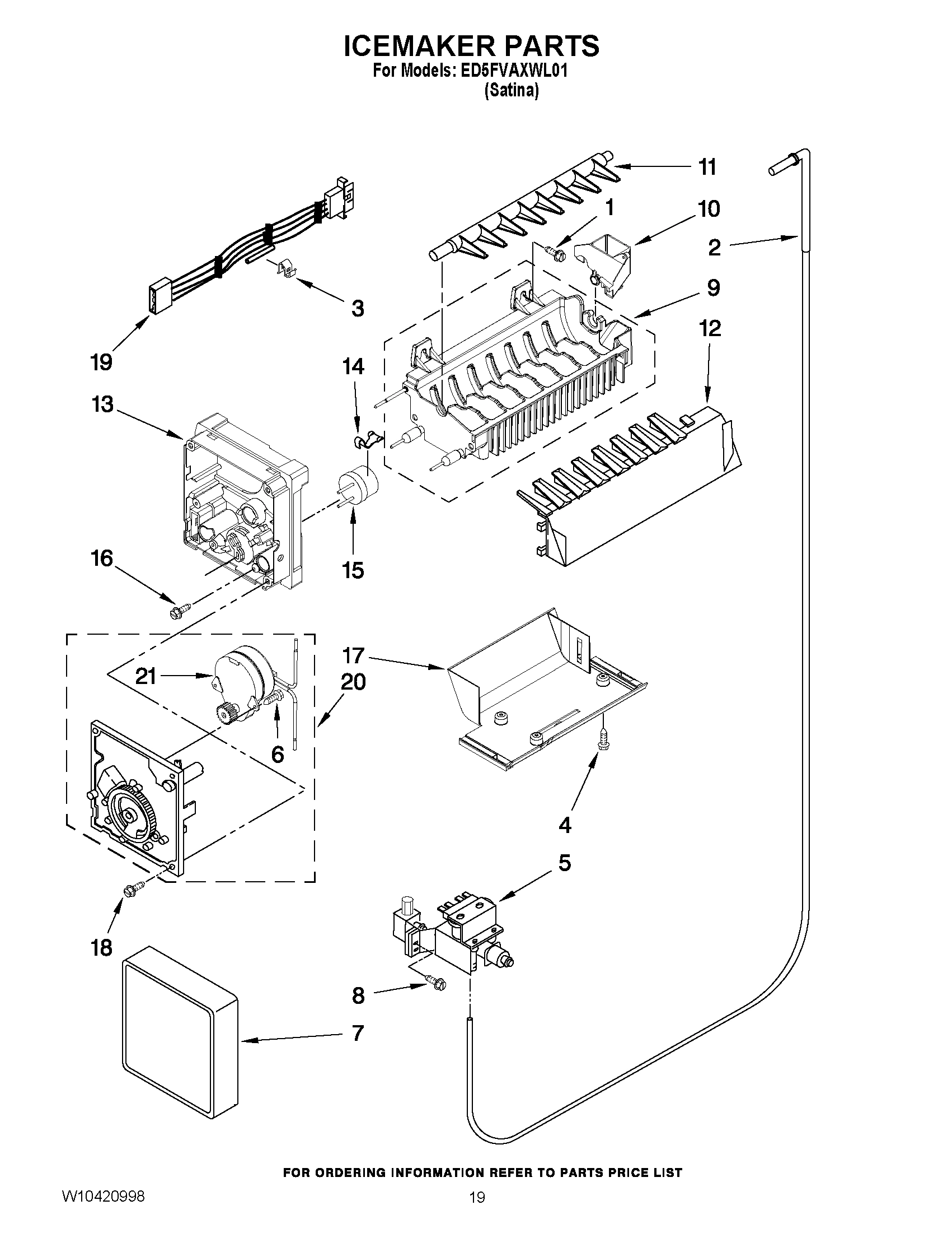 12 - ICEMAKER PARTS