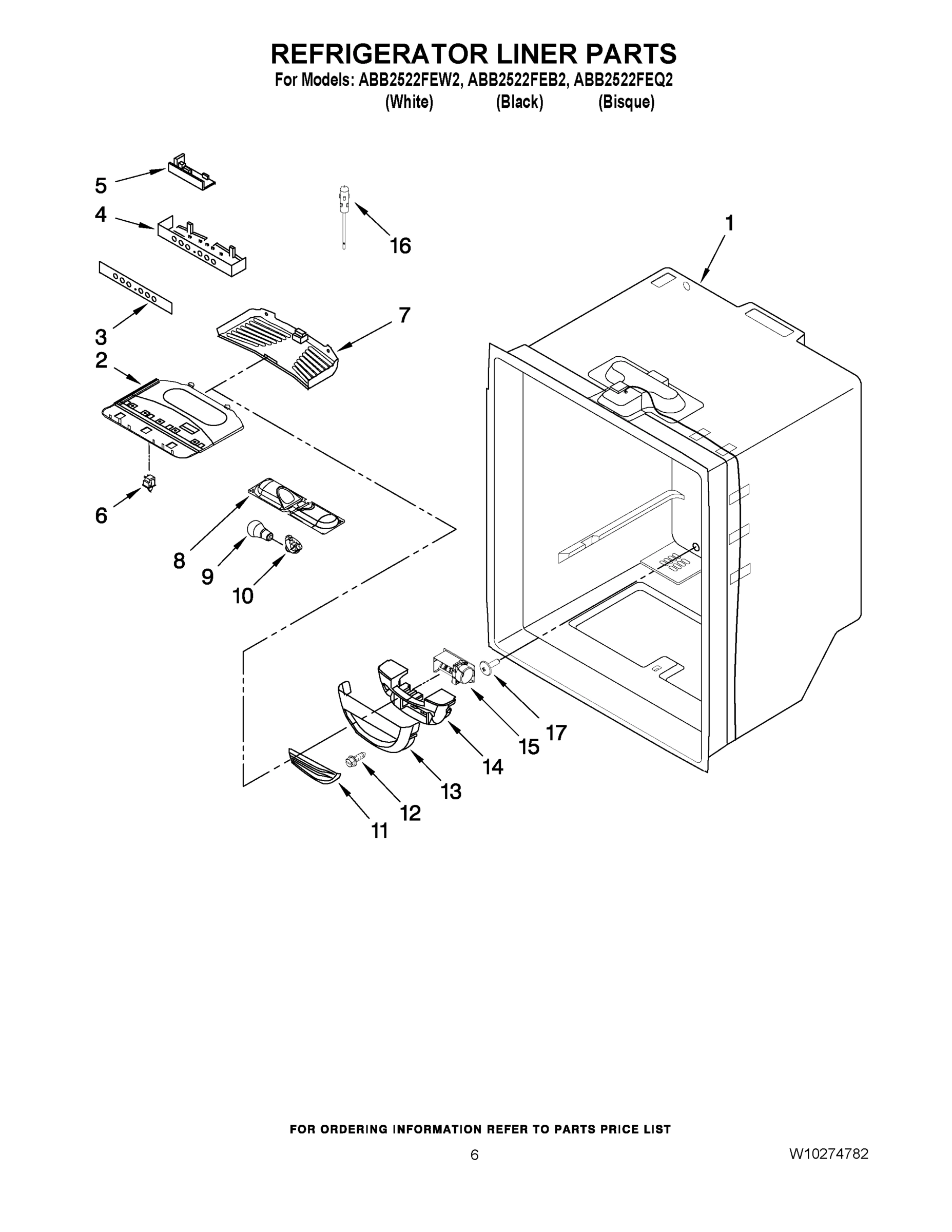 04 - REFRIGERATOR LINER PARTS