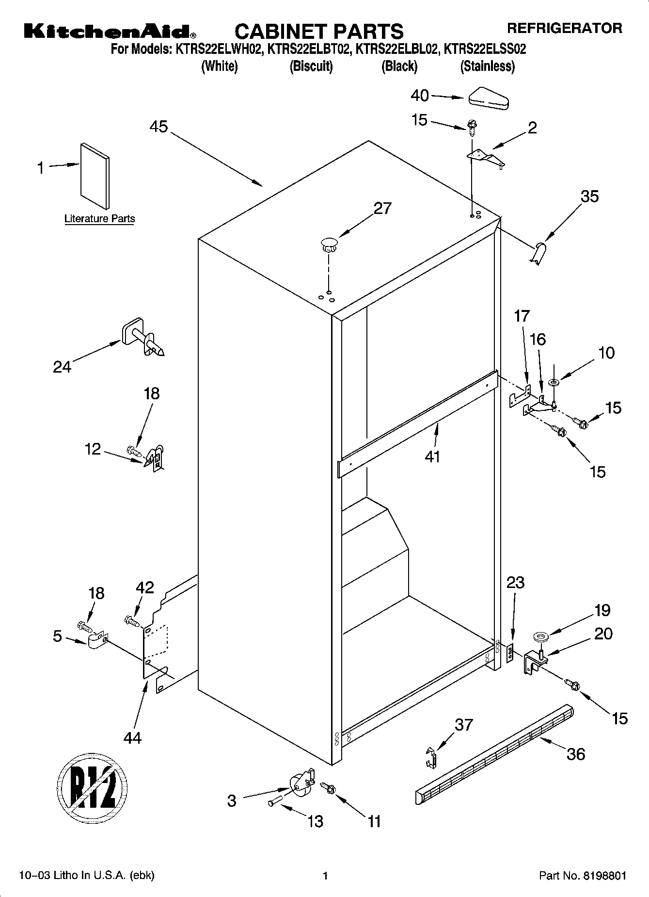 01 - CABINET PARTS