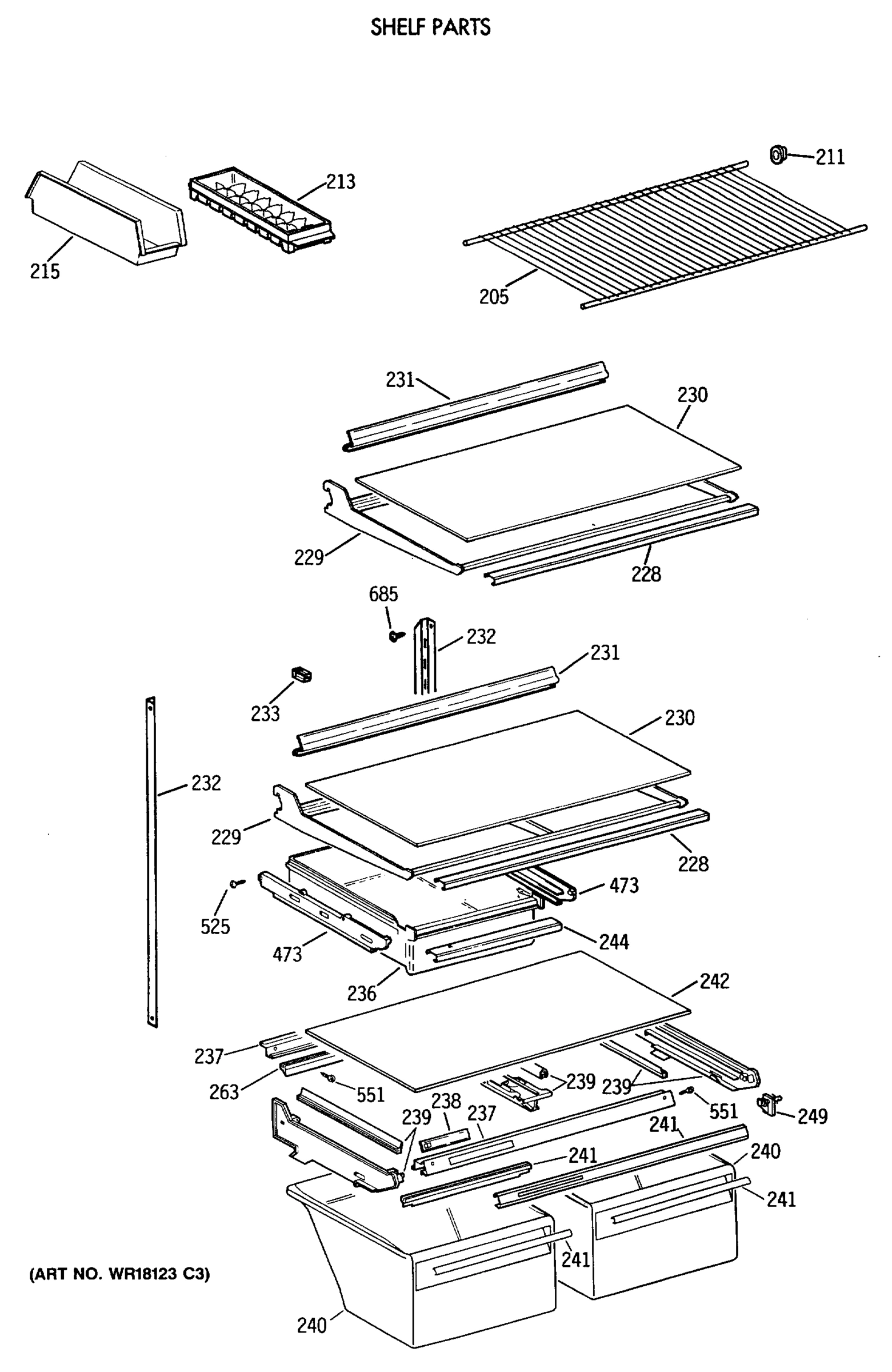 SHELF PARTS